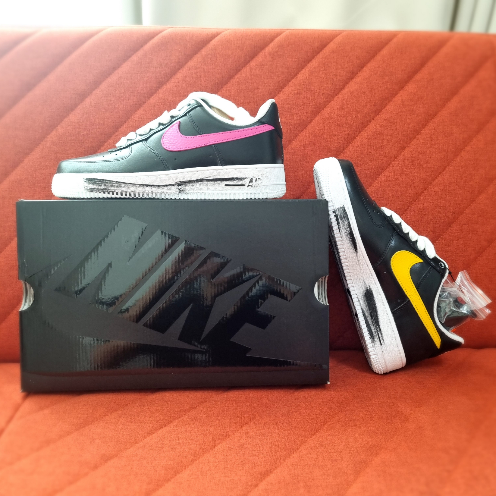 Nike x Peaceminusone Air Force 1 Low Para-Noise 3.0 Black and Multicolor 착용 스타일 - 1