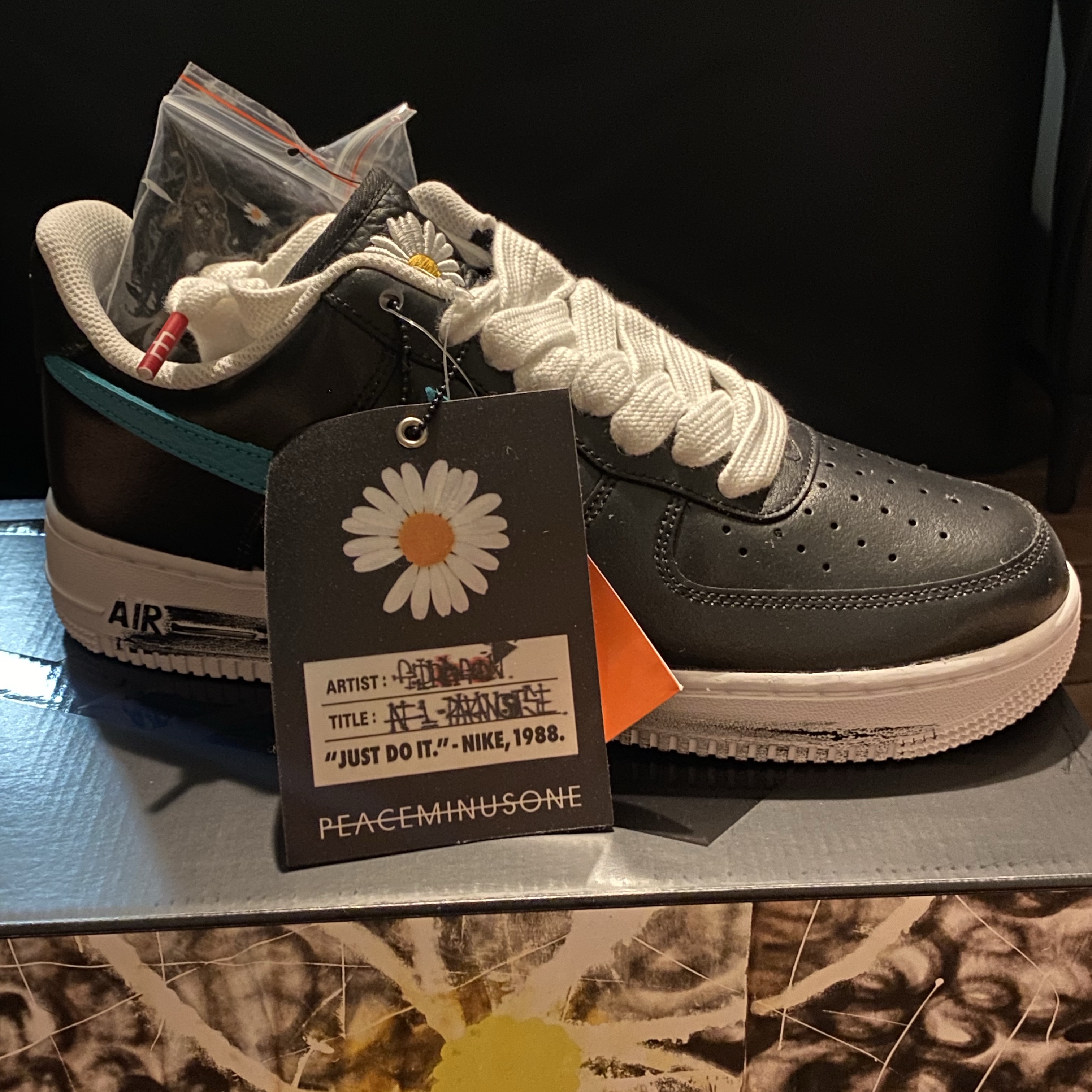 Nike x Peaceminusone Air Force 1 Low Para-Noise 3.0 Black and Multicolor 착용 스타일 - 2