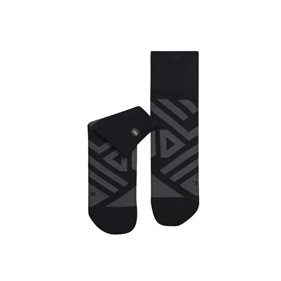 (W) On Running Performance Mid Socks Black Shadow 상세 이미지 1