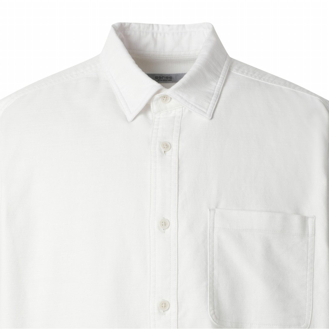 시리즈 솔리드 화이트 셔츠 화이트(SERIES Solid White Shirt White) - 4