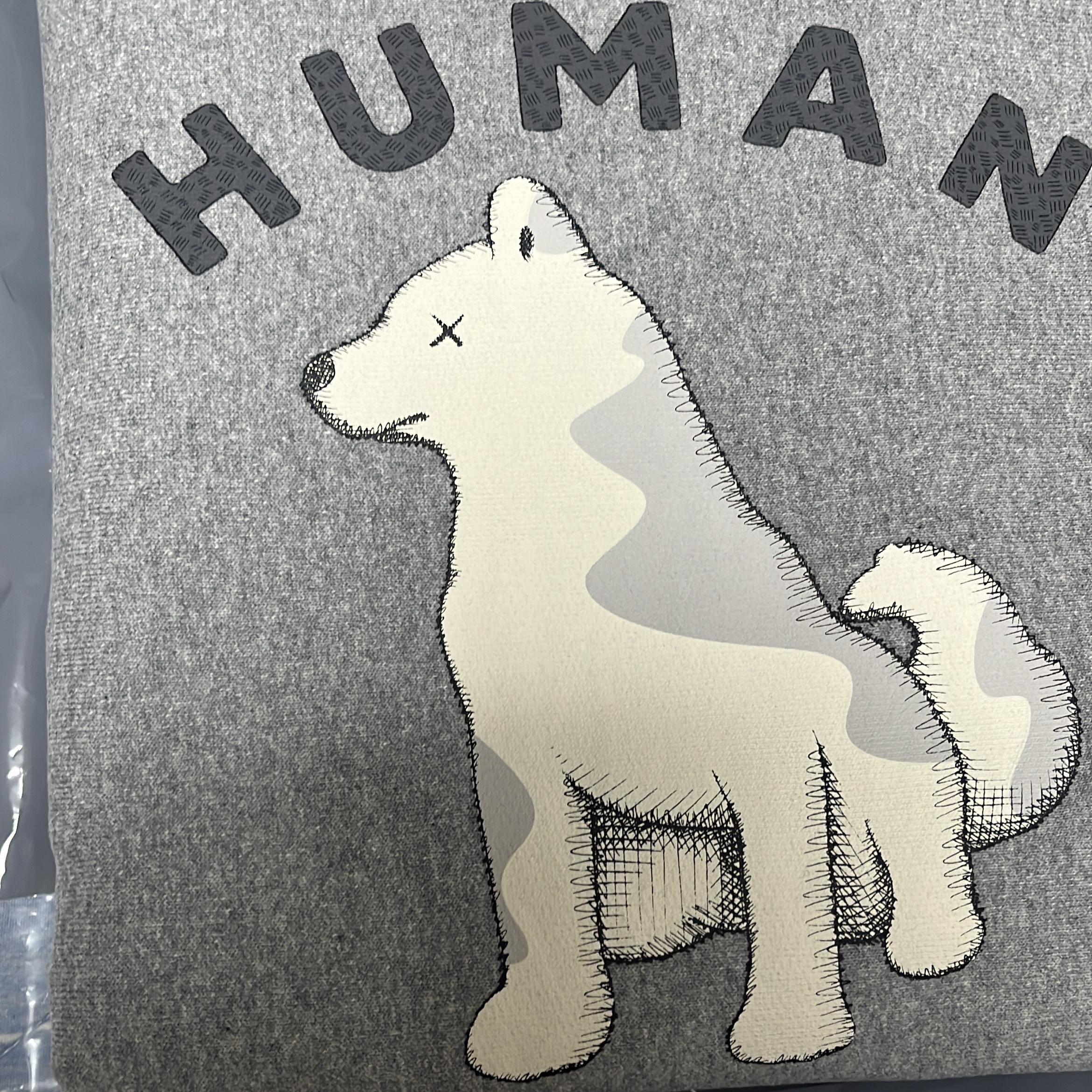 Human Made x Kaws Sweatshirt #2 Gray - Seoul Store Exclusive 착용 스타일 - 4