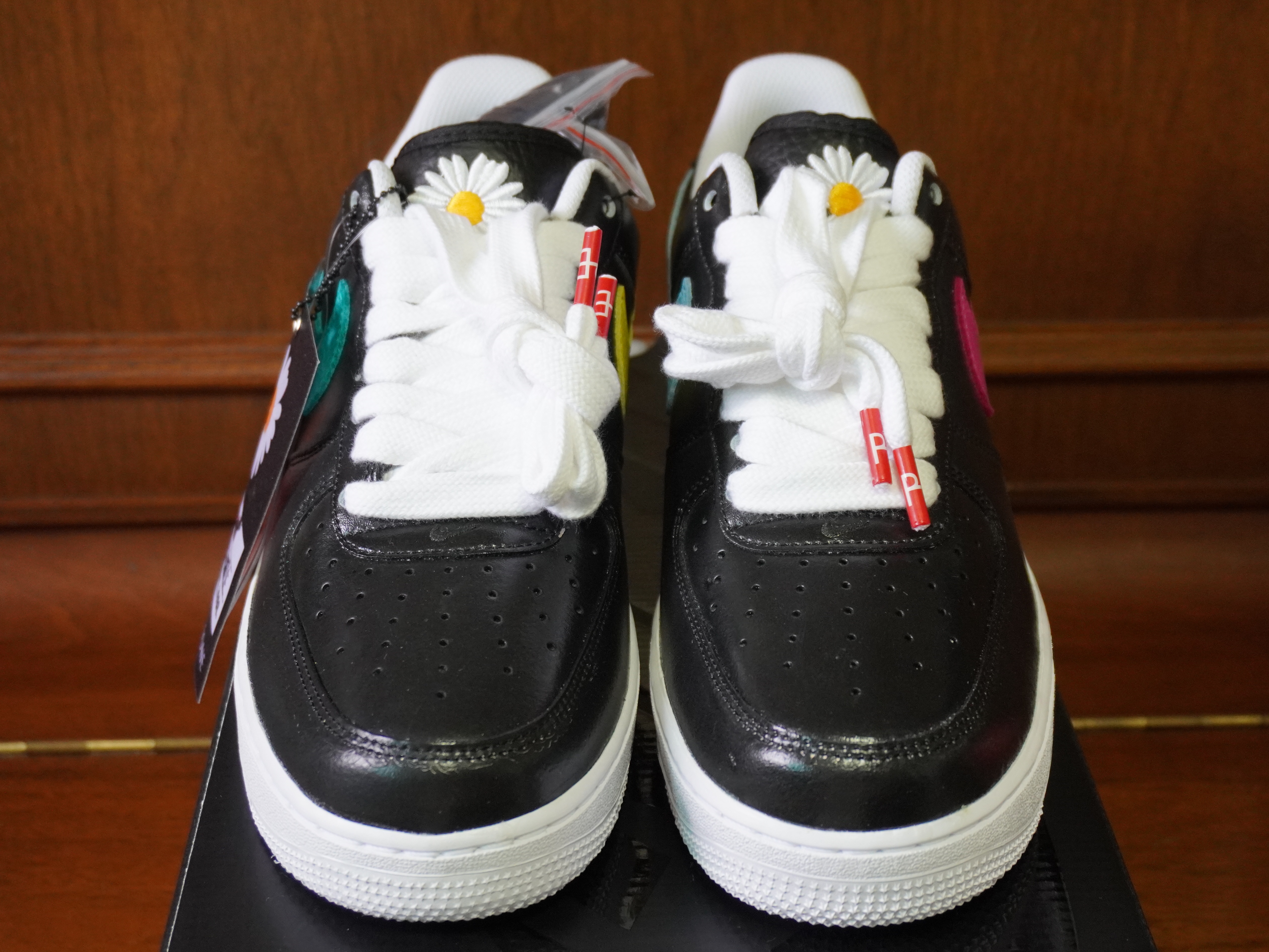 Nike x Peaceminusone Air Force 1 Low Para-Noise 3.0 Black and Multicolor 착용 스타일 - 3