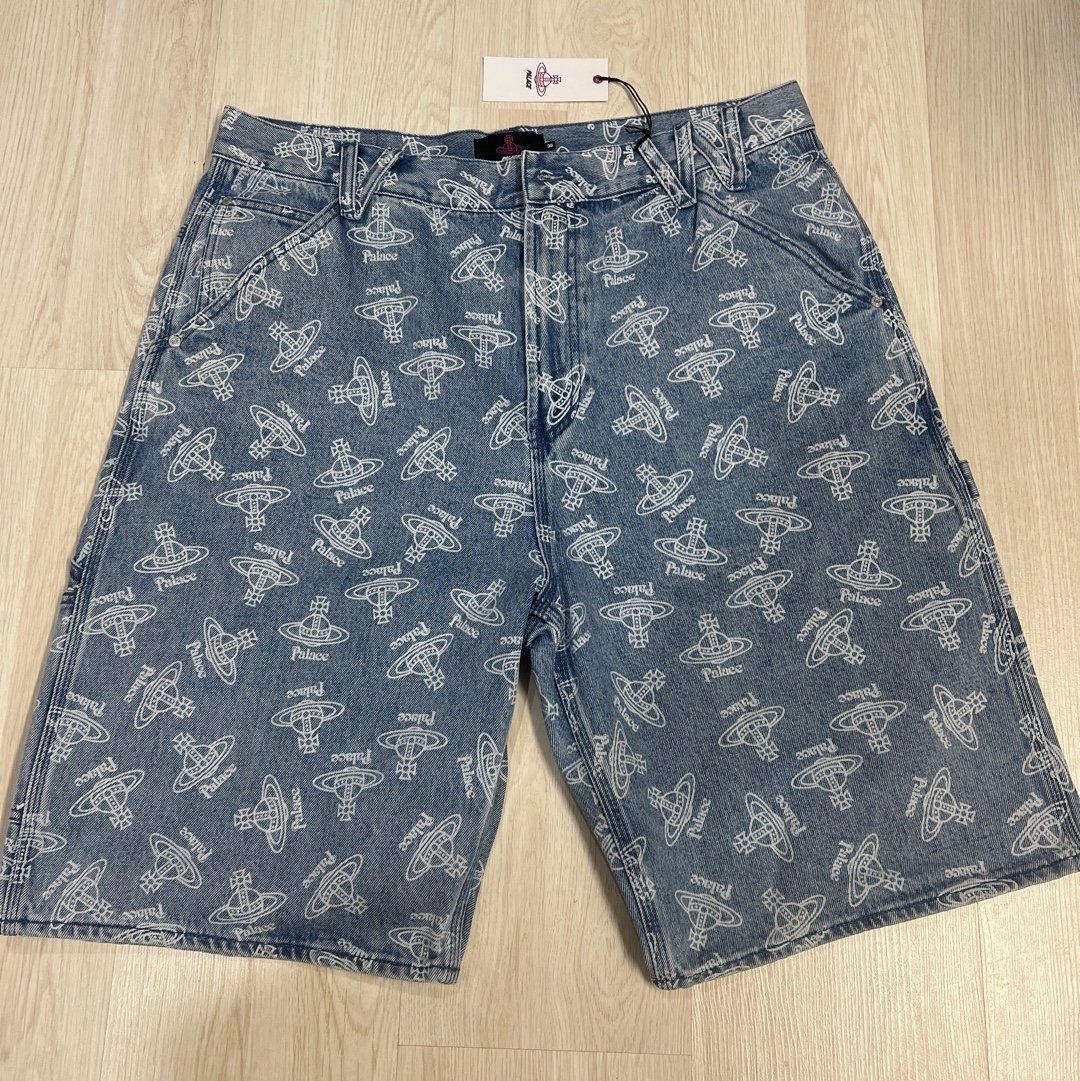 Palace x Vivienne Westwood Denim Short Stone Wash - 24FW 착용 스타일 - 1