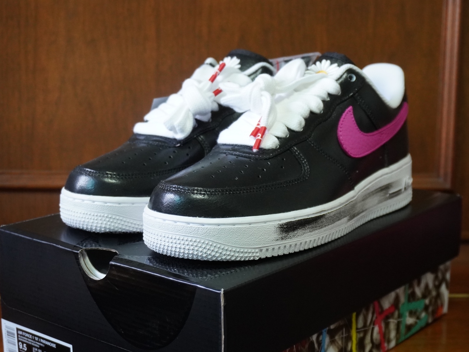Nike x Peaceminusone Air Force 1 Low Para-Noise 3.0 Black and Multicolor 착용 스타일 - 2