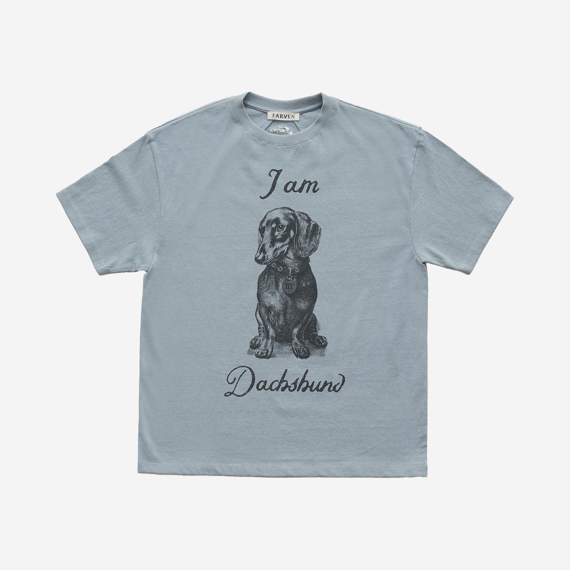 FARVEN Iam Dachshund Tee Cerulean Blue 상세 이미지 1