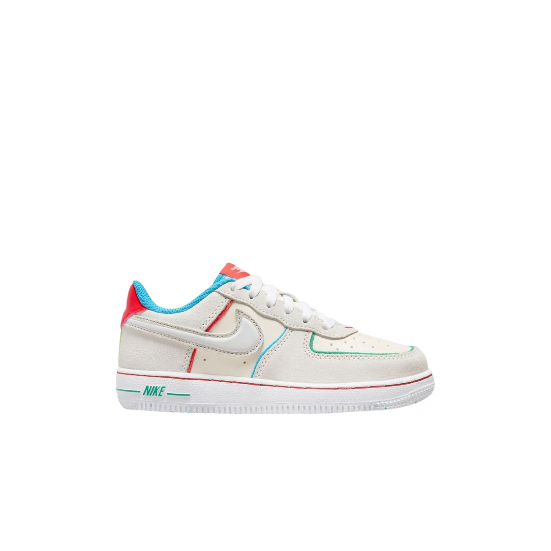 FQ8351-110 (PS) Nike Air Force 1 Low LV8 Holiday Cookies Pale Ivory Picante Red