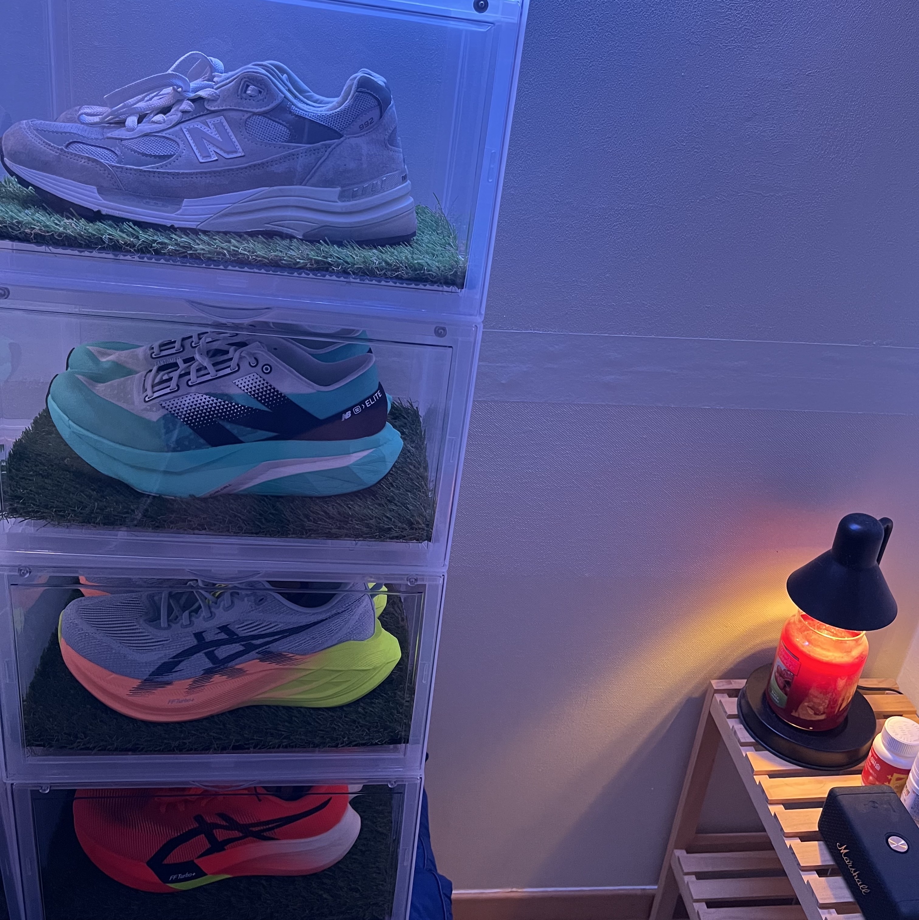 New Balance Fuelcell Supercomp Elite v4 Cyber Jade White - 2E Wide 착용 스타일