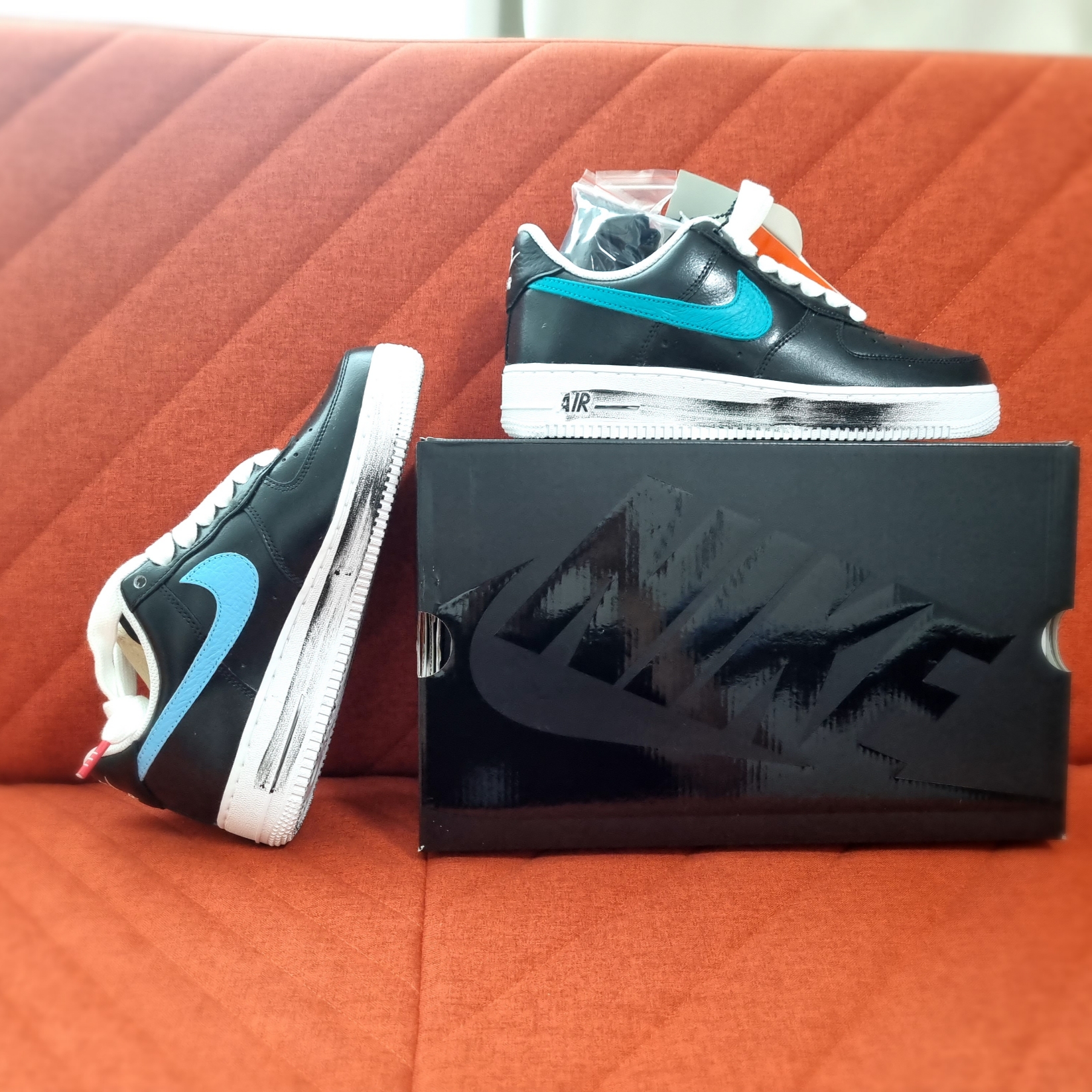 Nike x Peaceminusone Air Force 1 Low Para-Noise 3.0 Black and Multicolor 착용 스타일 - 2