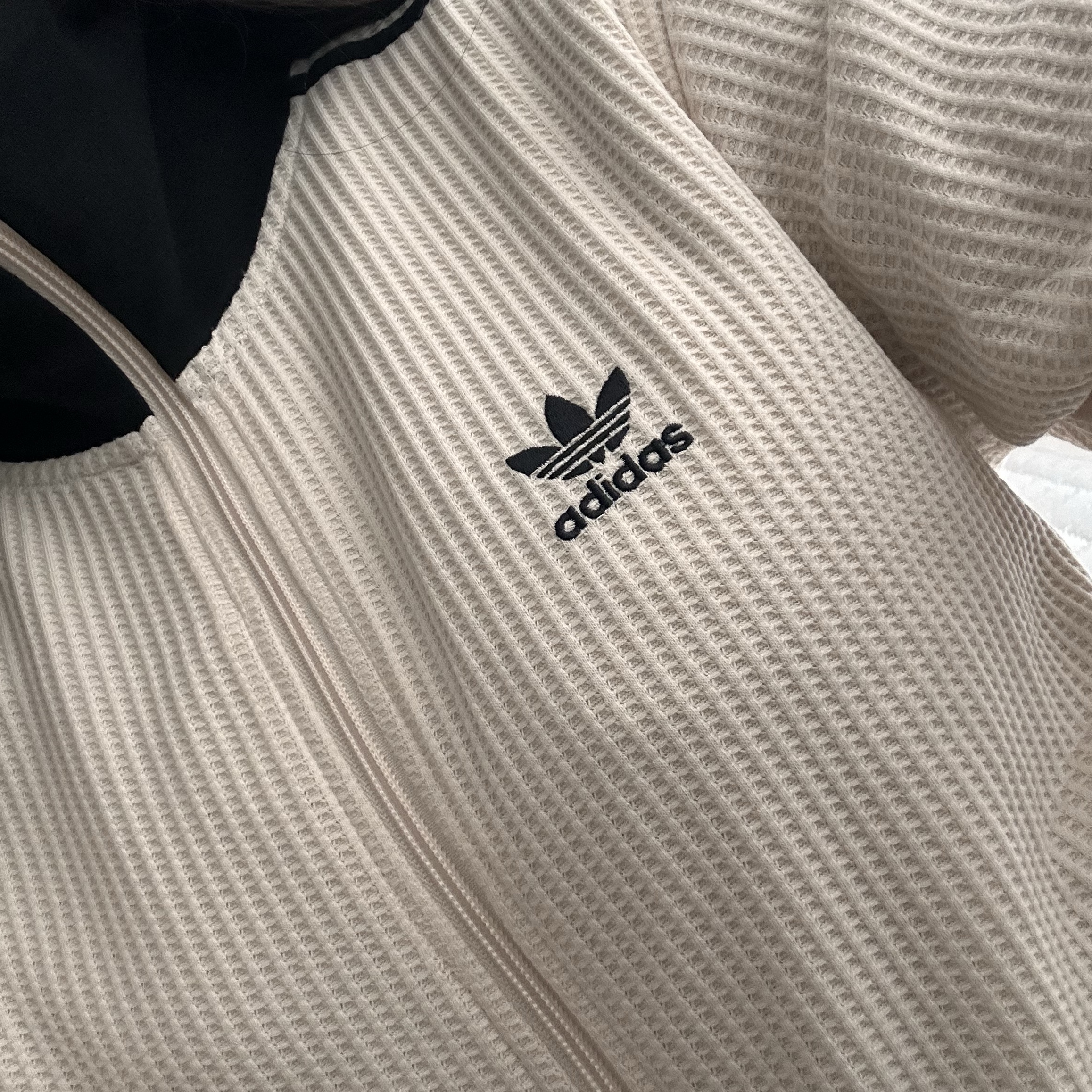 Adidas Waffle Beckenbauer Track Top Wonder White - KR Sizing 착용 스타일 - 1