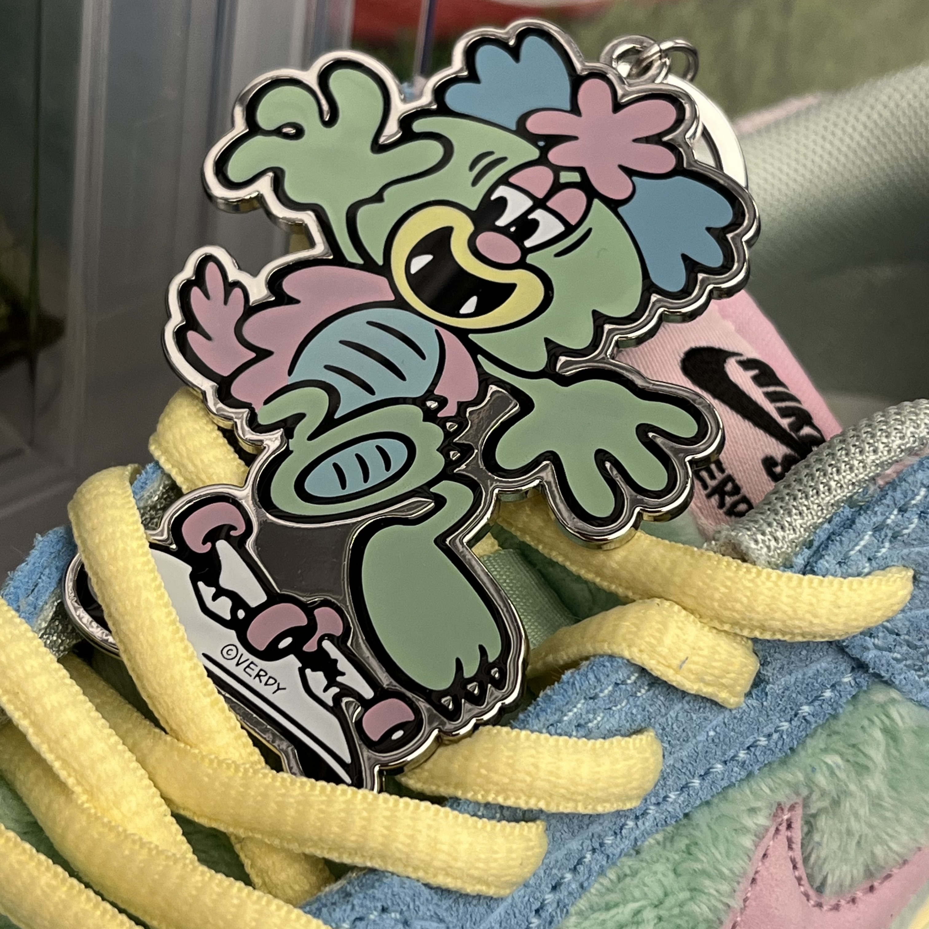 (PS) Nike x Verdy SB Dunk Low Pro Blue Gaze and Enamel Green 착용 스타일 - 1