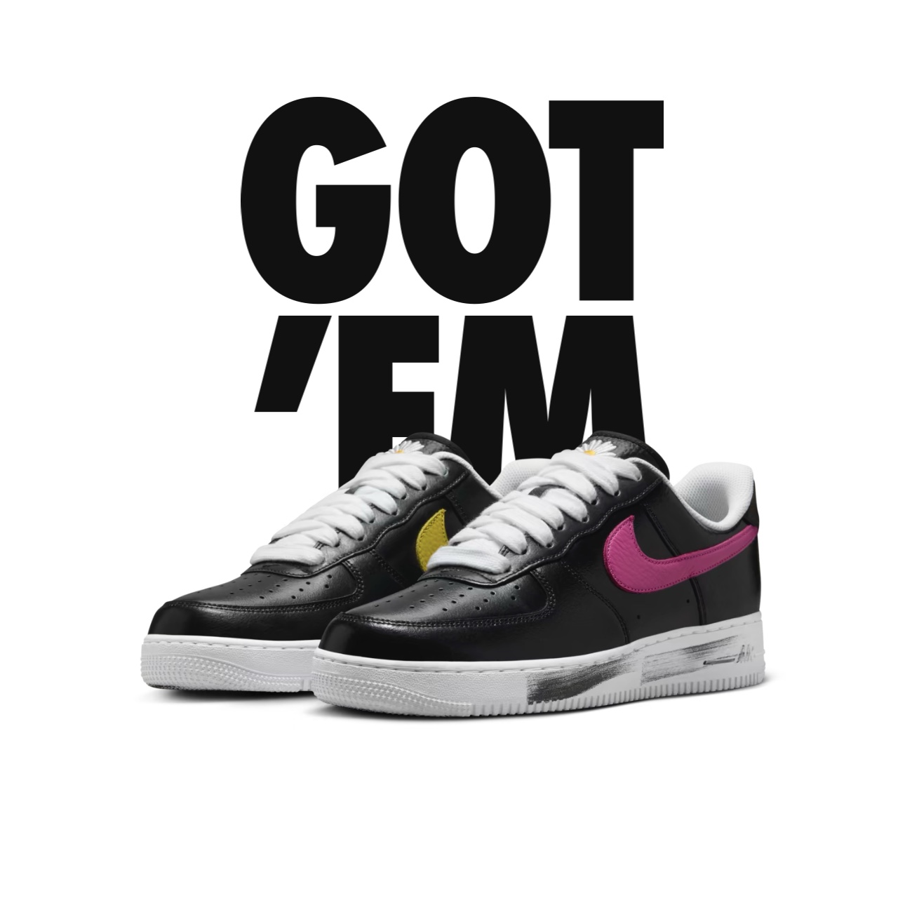 Nike x Peaceminusone Air Force 1 Low Para-Noise 3.0 Black and Multicolor 착용 스타일 - 2