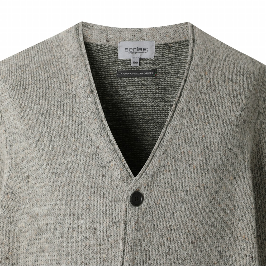 시리즈 수입 원사 빈티지 Y 가디건 그레이(SERIES Vintage Y Cardigan Gray) - 4