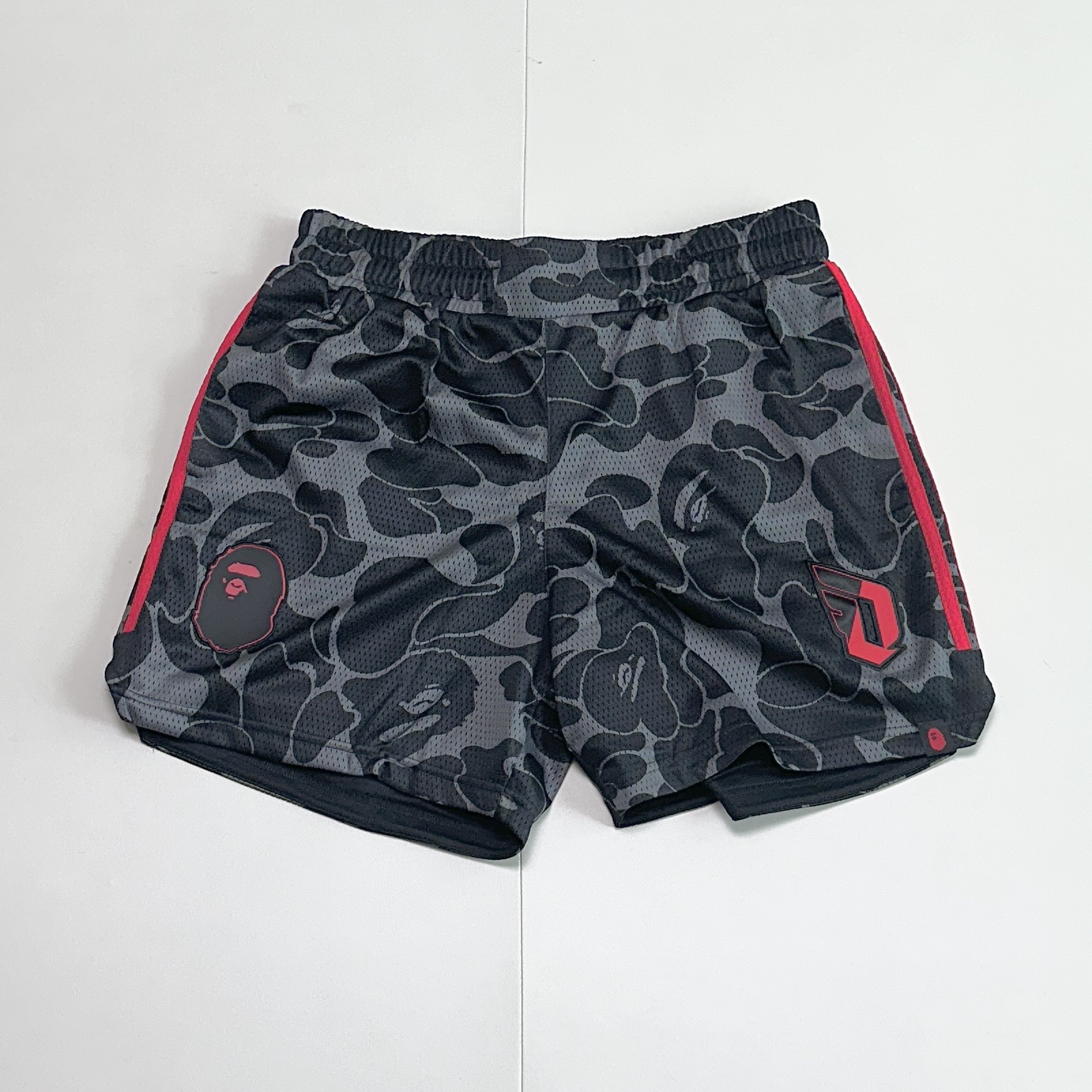 Adidas x BAPE Dame 9 Basketball Shorts Carbon - KR Sizing 착용 스타일 - 1