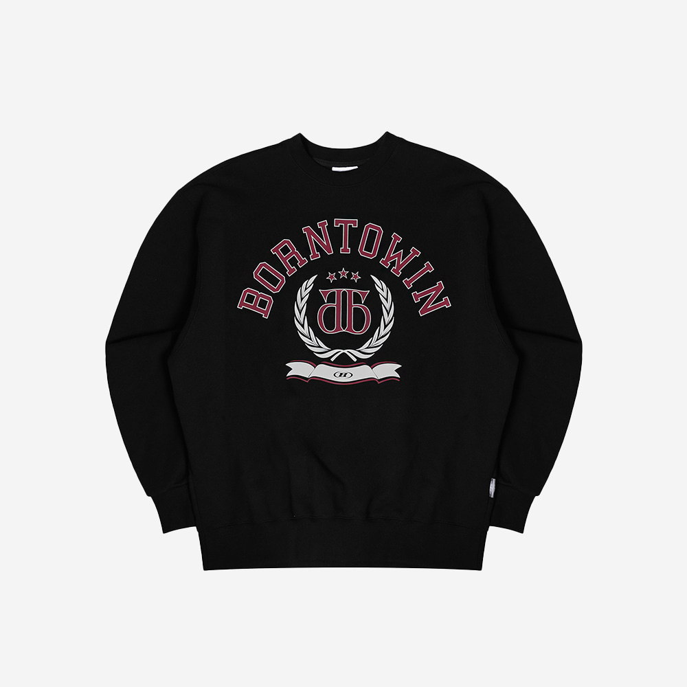본투윈 더블 B 엠블럼 스웨트셔츠 블랙(BORN TO WIN Double B Emblem Sweatshirts Black) - 2