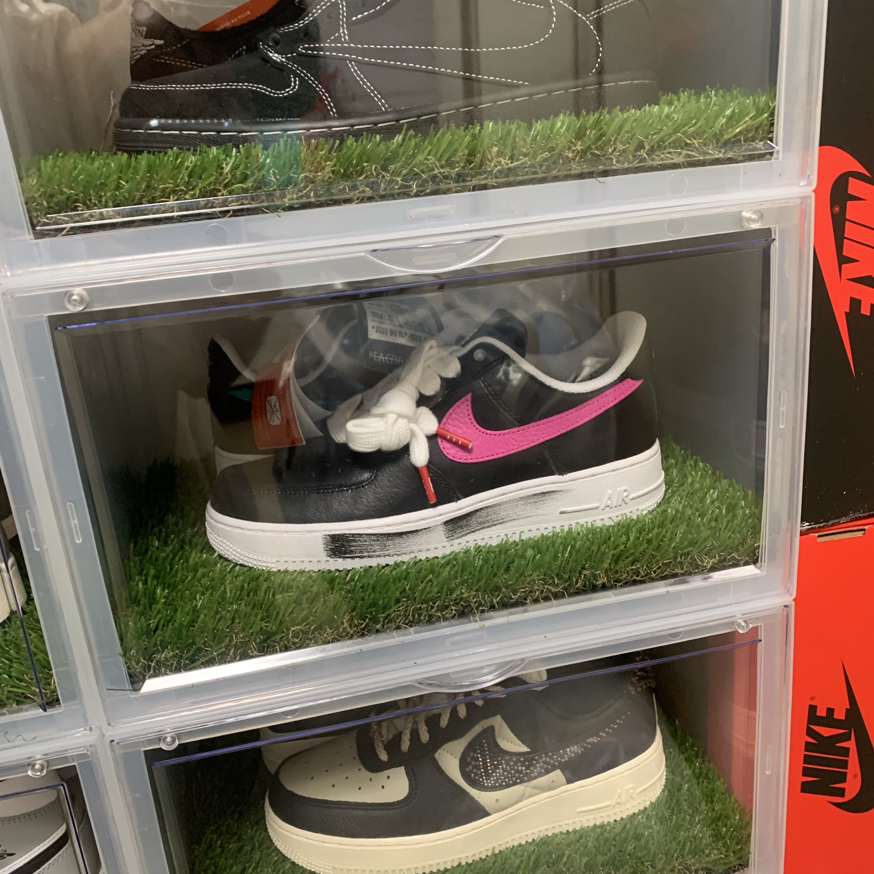 Nike x Peaceminusone Air Force 1 Low Para-Noise 3.0 Black and Multicolor 착용 스타일 - 1