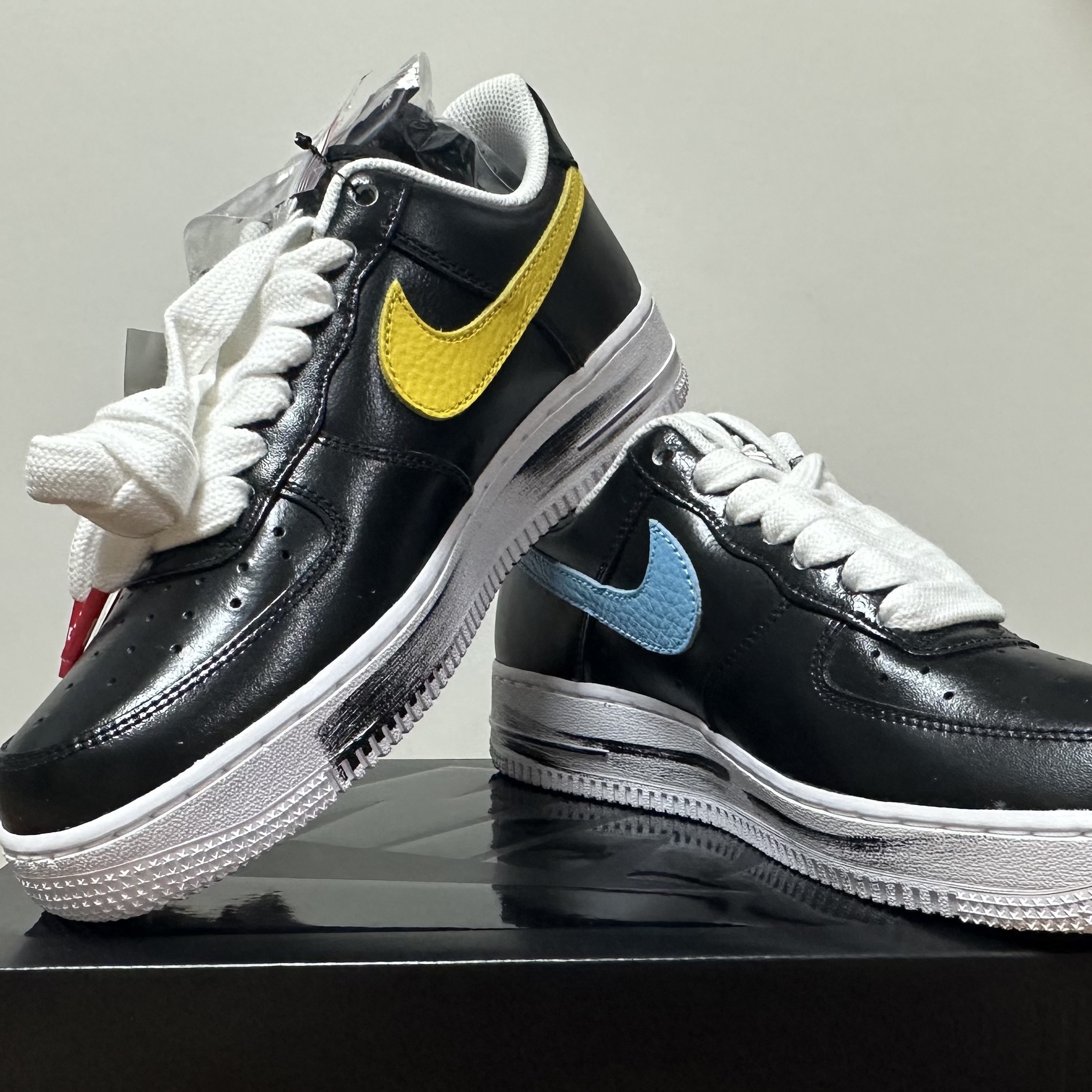 Nike x Peaceminusone Air Force 1 Low Para-Noise 3.0 Black and Multicolor 착용 스타일