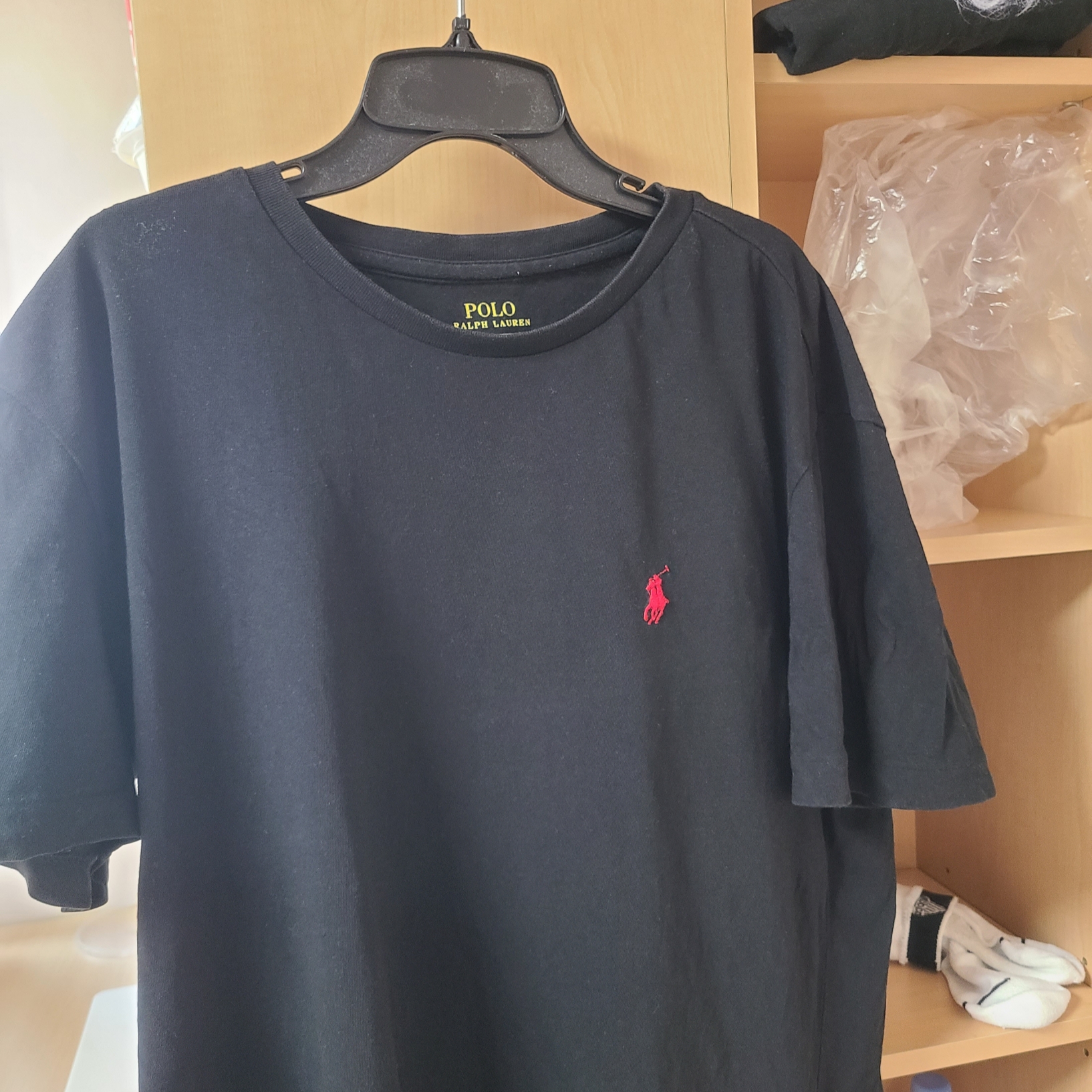 [30%적립] Polo Ralph Lauren Custom Slim Crewneck T-Shirt Black 착용 스타일 - 2