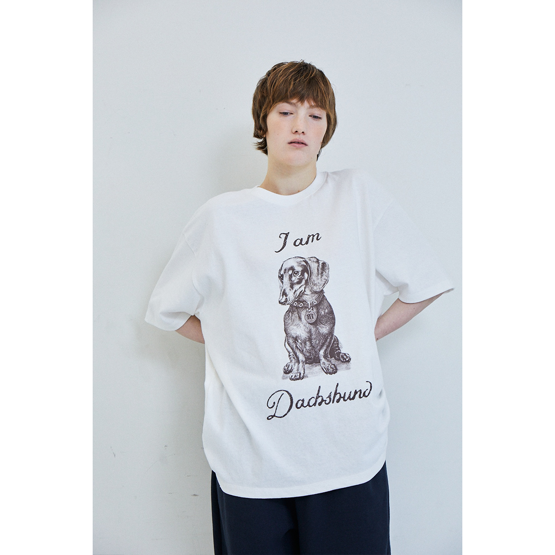 FARVEN Iam Dachshund Tee Ivory 상세 이미지 2