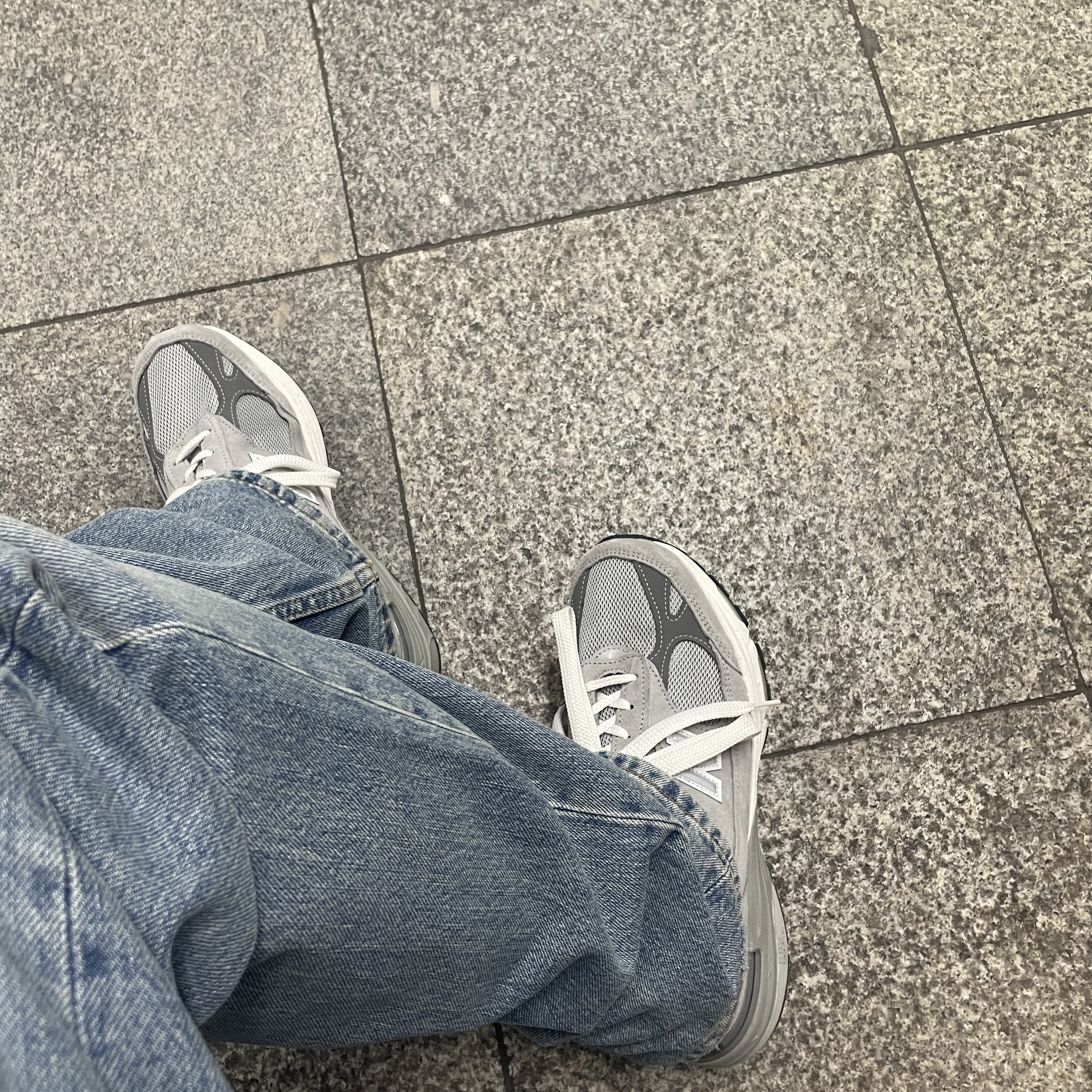New Balance 993 Made in USA Grey - D Standard 착용 스타일