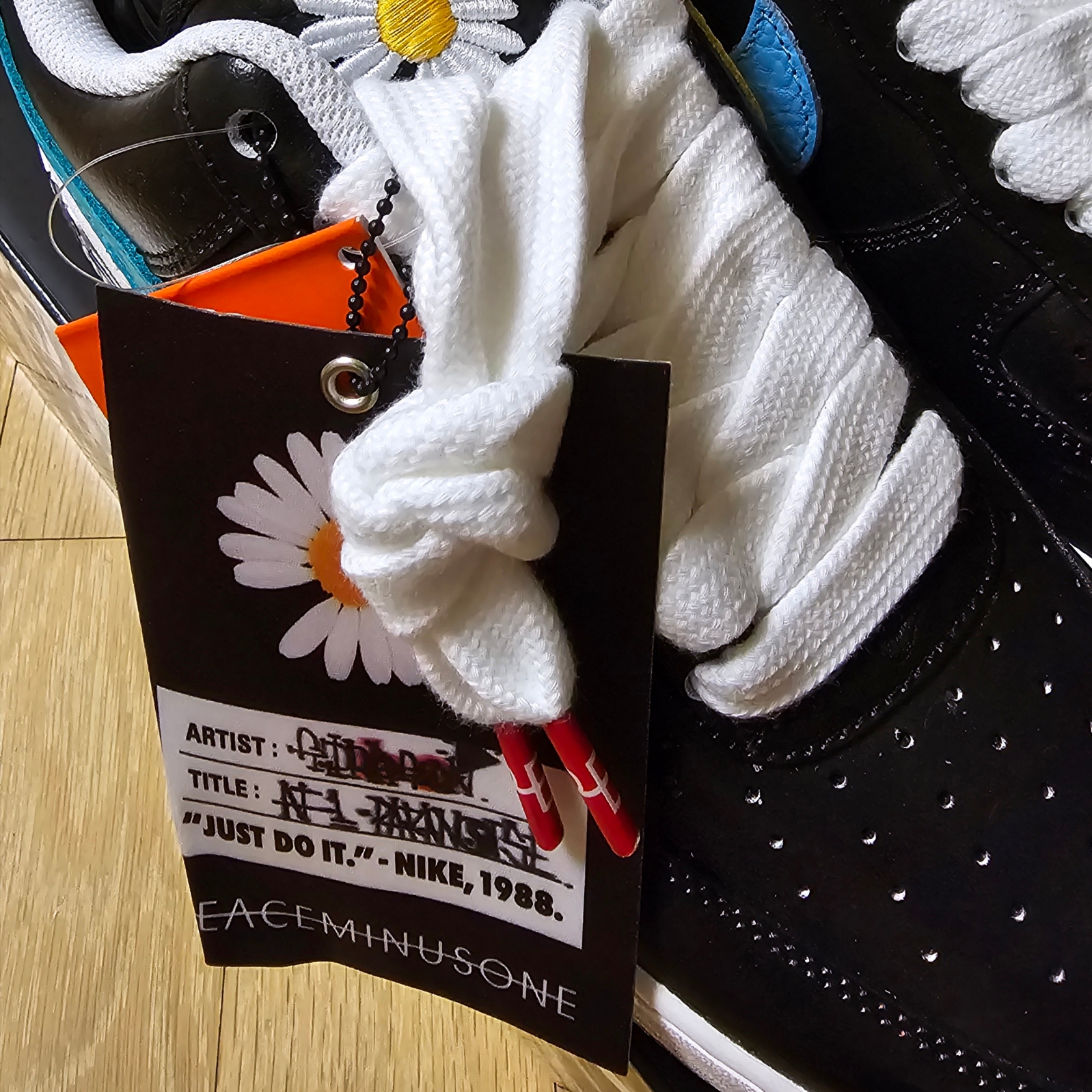 Nike x Peaceminusone Air Force 1 Low Para-Noise 3.0 Black and Multicolor 착용 스타일 - 4
