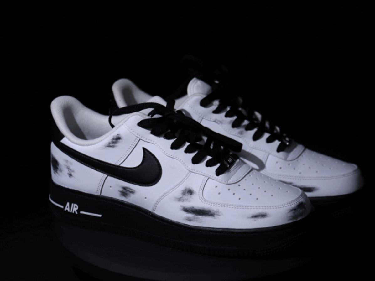 Nike Air Force 1 Low White Black Midsole 착용 스타일 - 1
