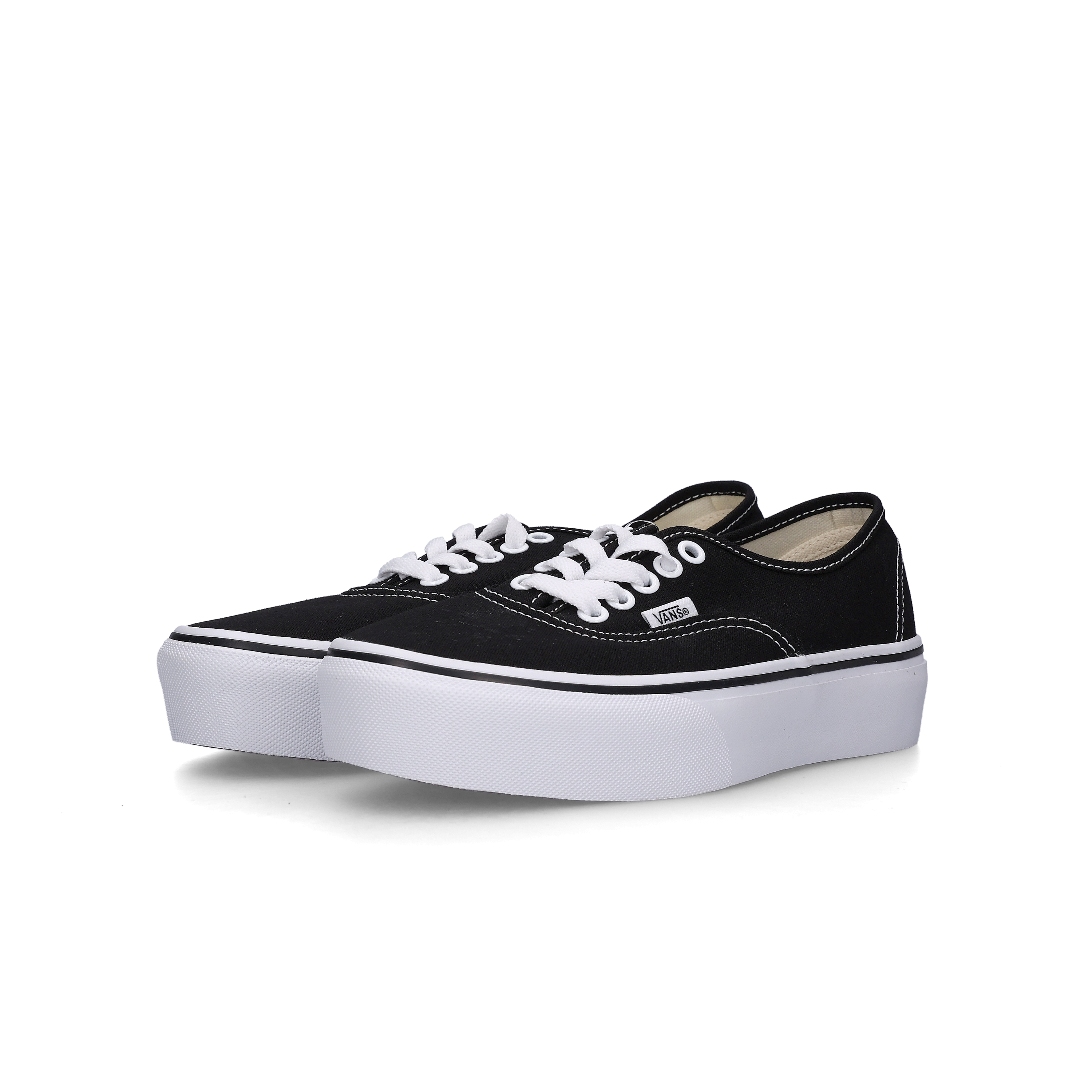 Vans Authentic Plattform Black True White