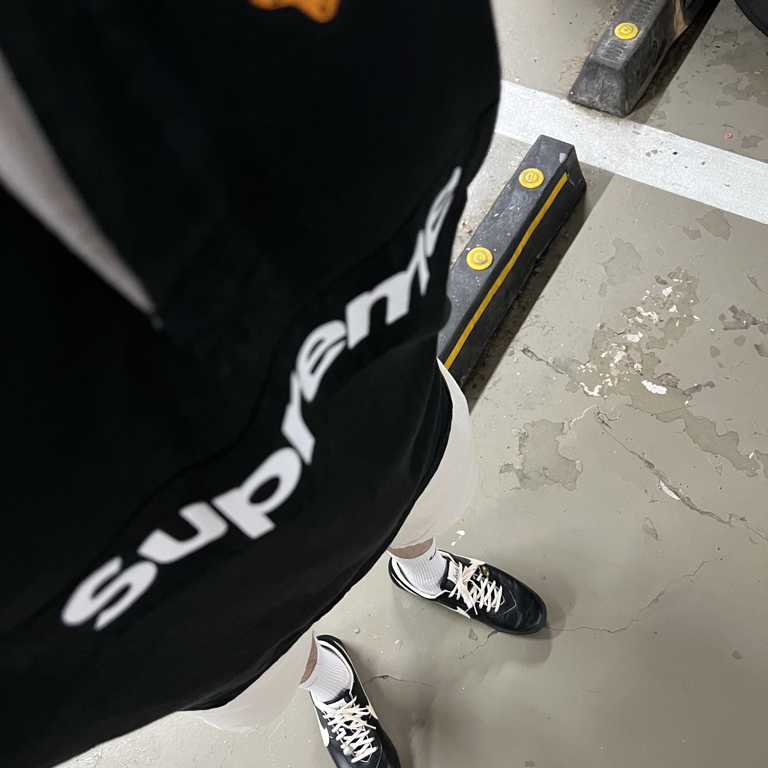 Supreme S/S Rugby Black - 24SS, Nike x Bode Astrograbber SP Black and Coconut Milk 착용 스타일 - 1