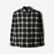 SERIES Ombre Check Shirt Black