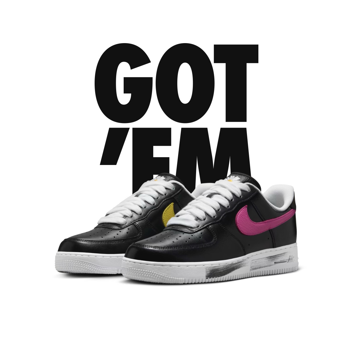 Nike x Peaceminusone Air Force 1 Low Para-Noise 3.0 Black and Multicolor 착용 스타일