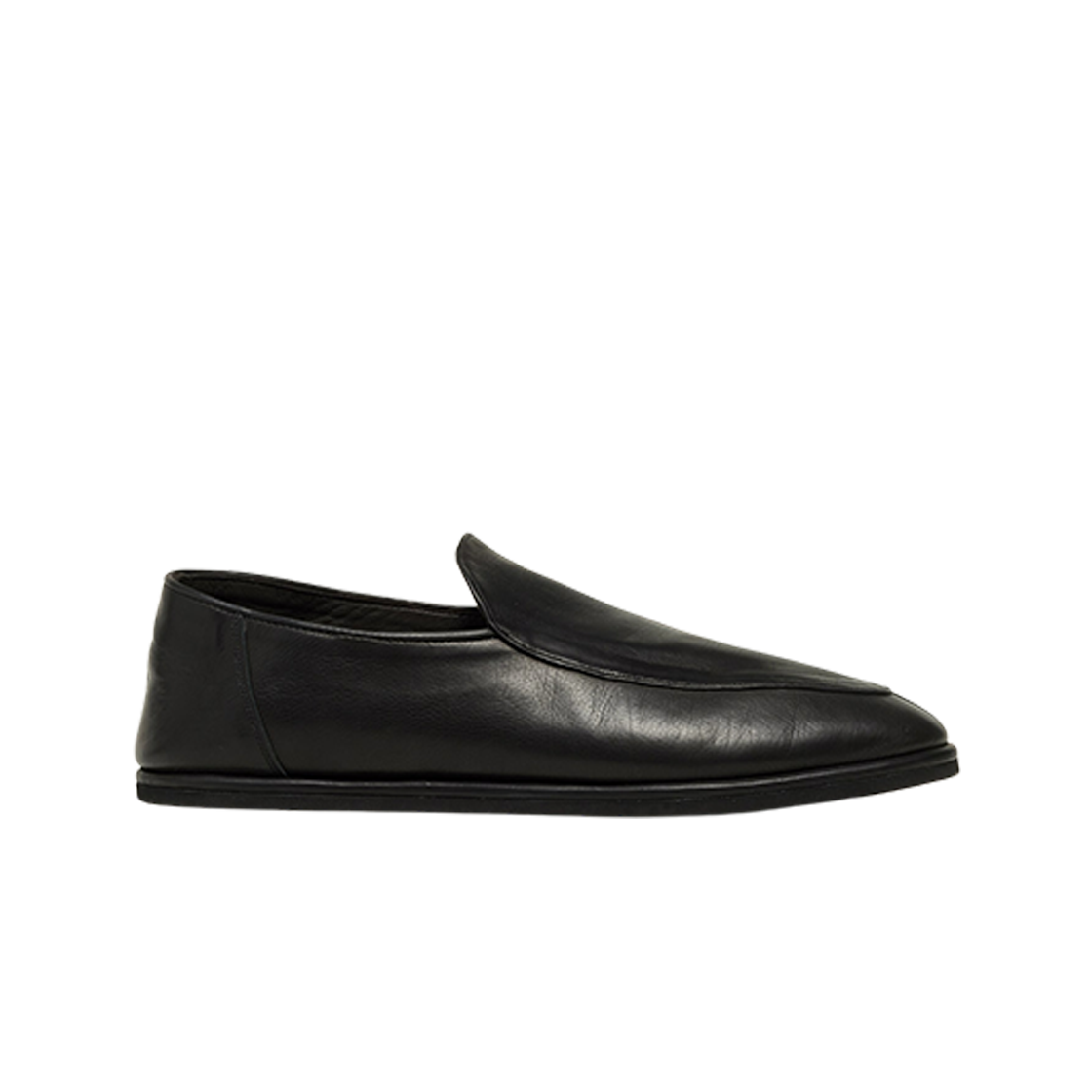 오라리 레더 슬립온 블랙(Auralee Leather Slip-On Black)