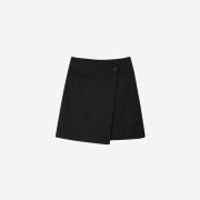 Siyazu SIST9040 Modern Layered Skirt Black