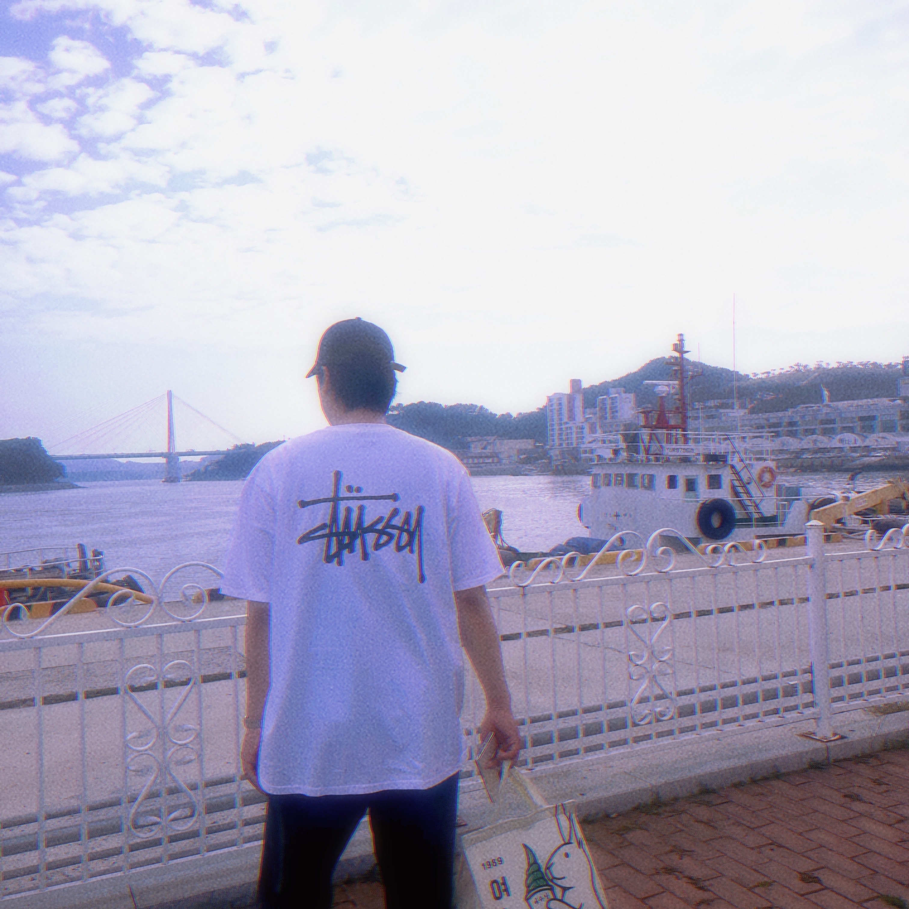 Stussy Basic Stussy T-Shirt White 2023 착용 스타일