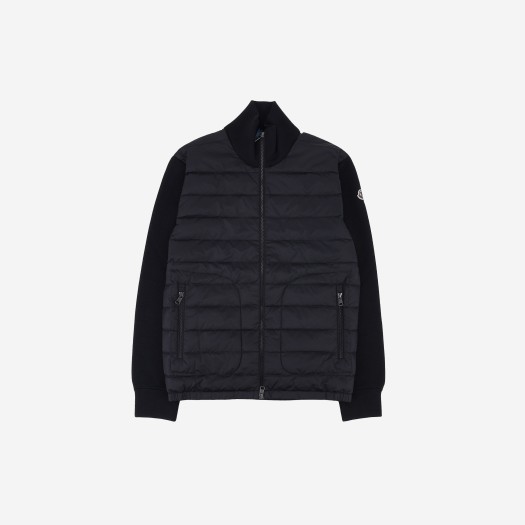 Moncler Padded Wool Cardigan Black - 24FW