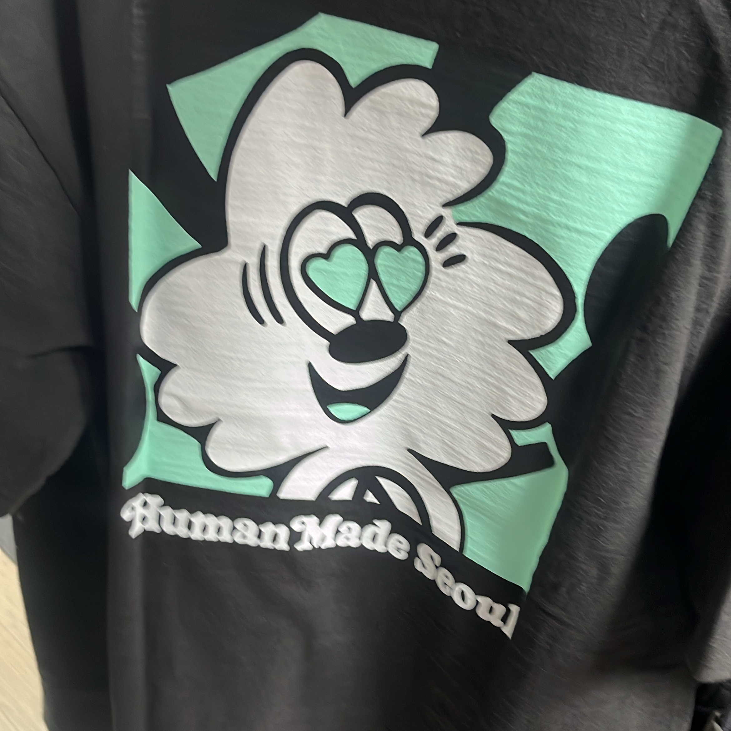 Human Made x Verdy Graphic T-Shirt Black - Seoul Store Exclusive 착용 스타일 - 2