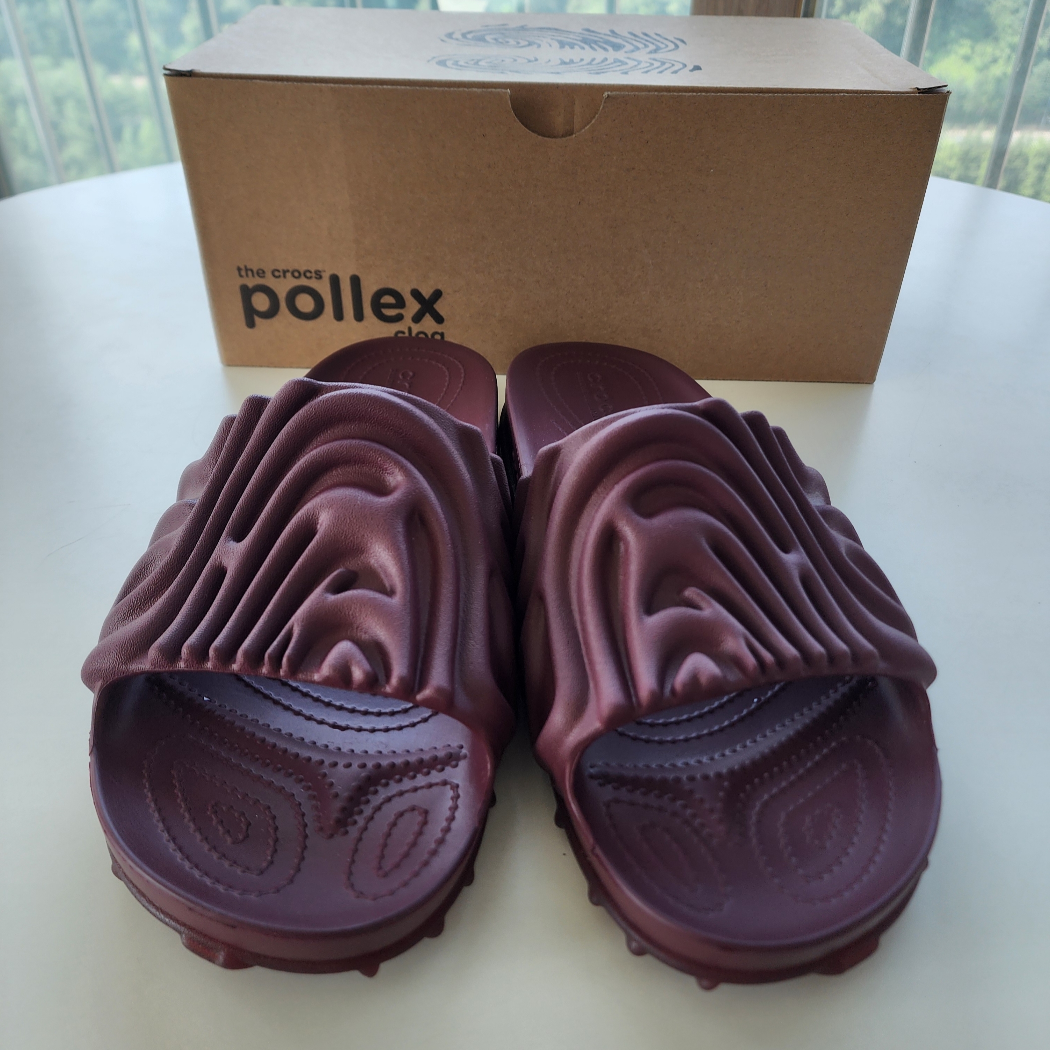 Crocs x Salehe Bembury Pollex Slide Huckle 착용 스타일