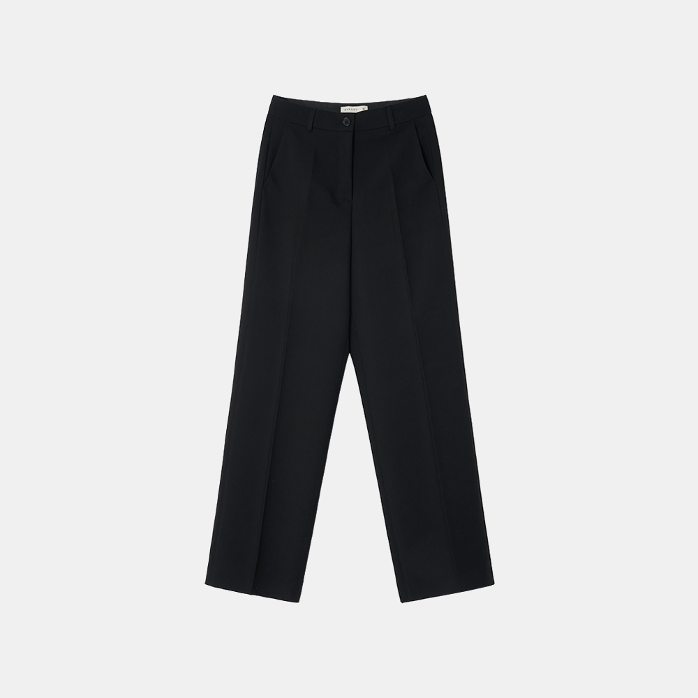 시야쥬 SIPT7132 보이핏 스트레이트 슬랙스 블랙