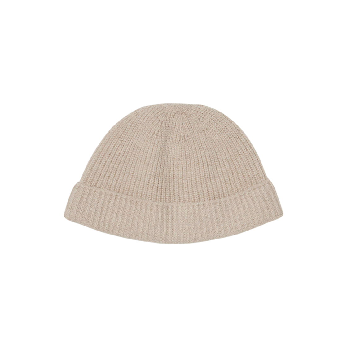 Auralee Wool Soft Cord Knit Cap Top Beige 상세 이미지 1