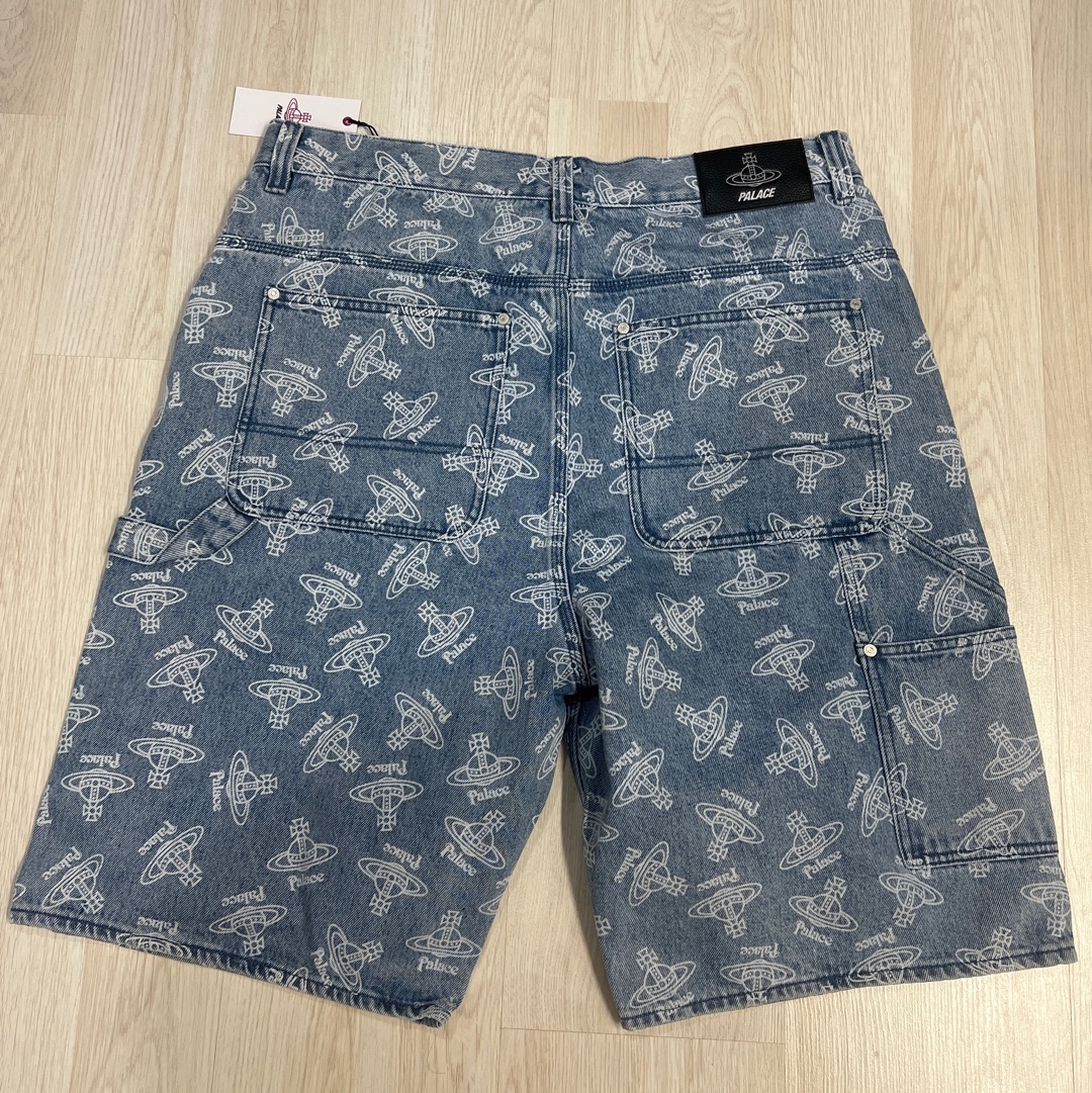 Palace x Vivienne Westwood Denim Short Stone Wash - 24FW 착용 스타일 - 2