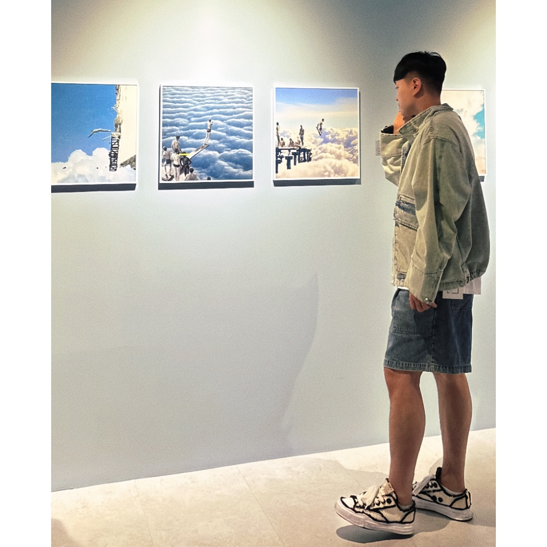 Wooyoungmi Denim High Neck Jumper Grey - 24SS, Maison Mihara Yasuhiro Peterson OG Sole OH Canvas Low-top Sneakers White 착용 스타일 - 1