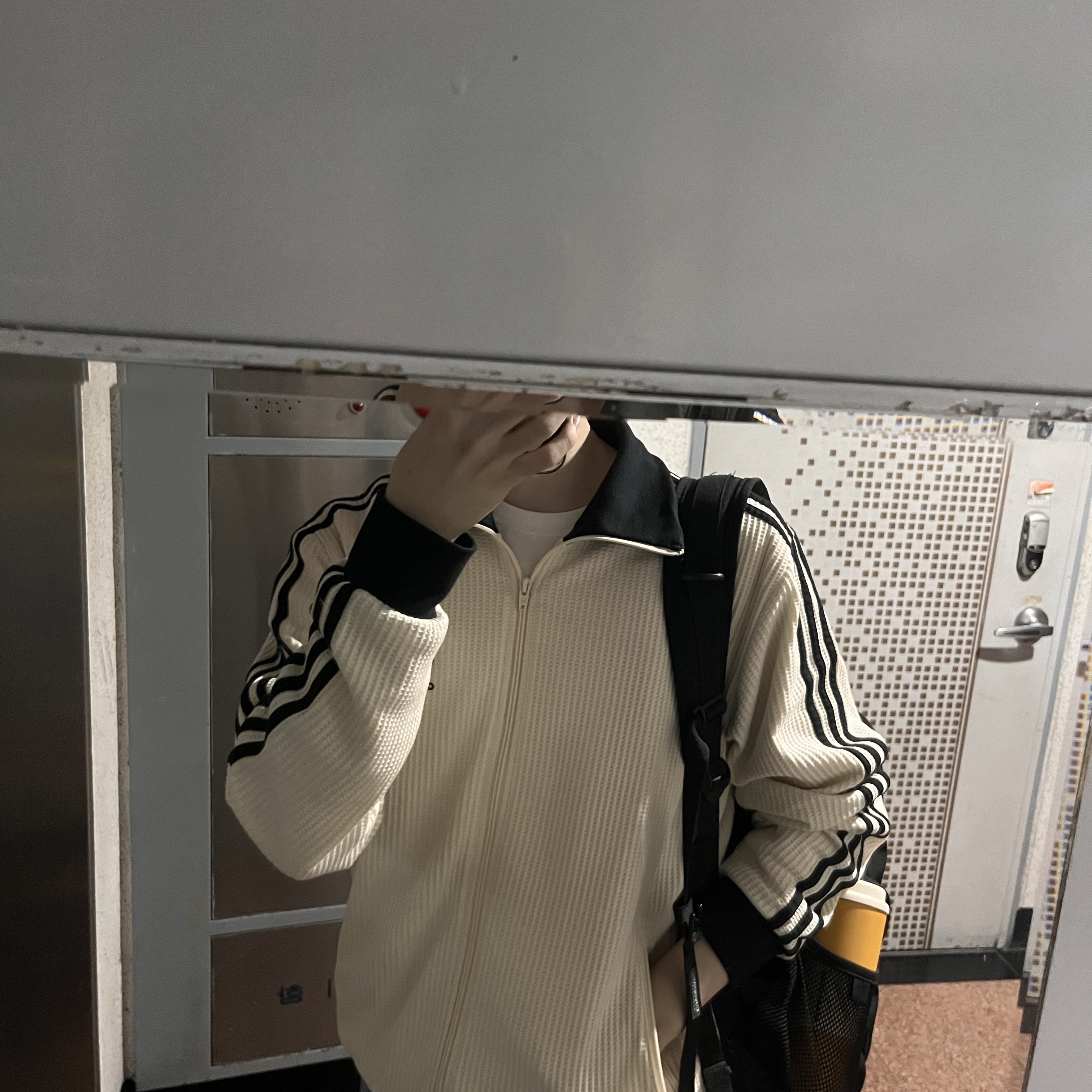 Adidas Waffle Beckenbauer Track Top Wonder White - KR Sizing 착용 스타일