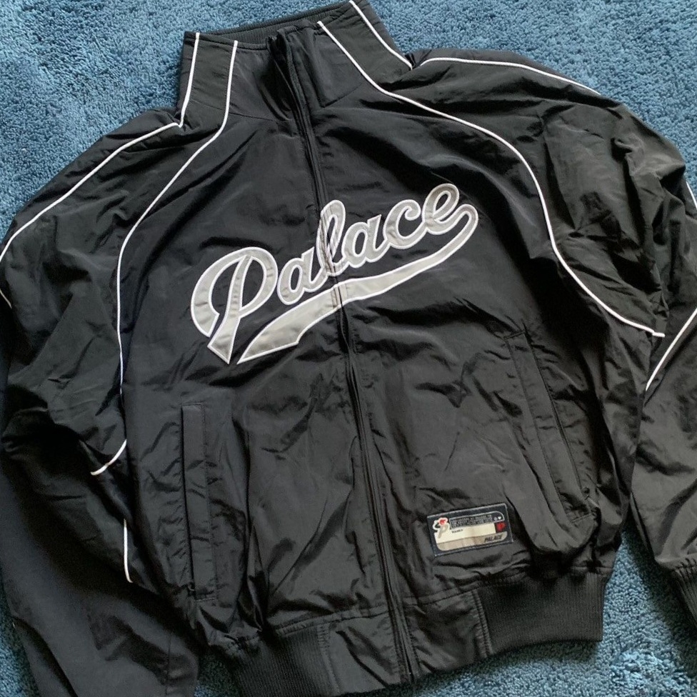 BDNS x LG TWINS Dugout Jacket Navy, Palace Sport Mit Script Jacket Black - 22FW 착용 스타일