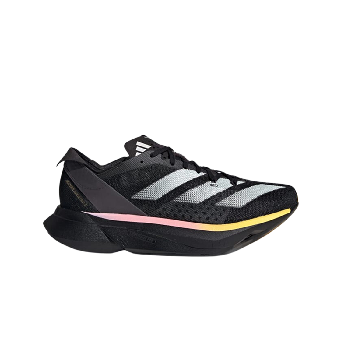 (W) 아디다스 아디제로 아디오스 프로 3 코어 블랙 제로 메탈릭((W) Adidas Adizero Adios Pro 3 Core Black Zero Metalic) - 1