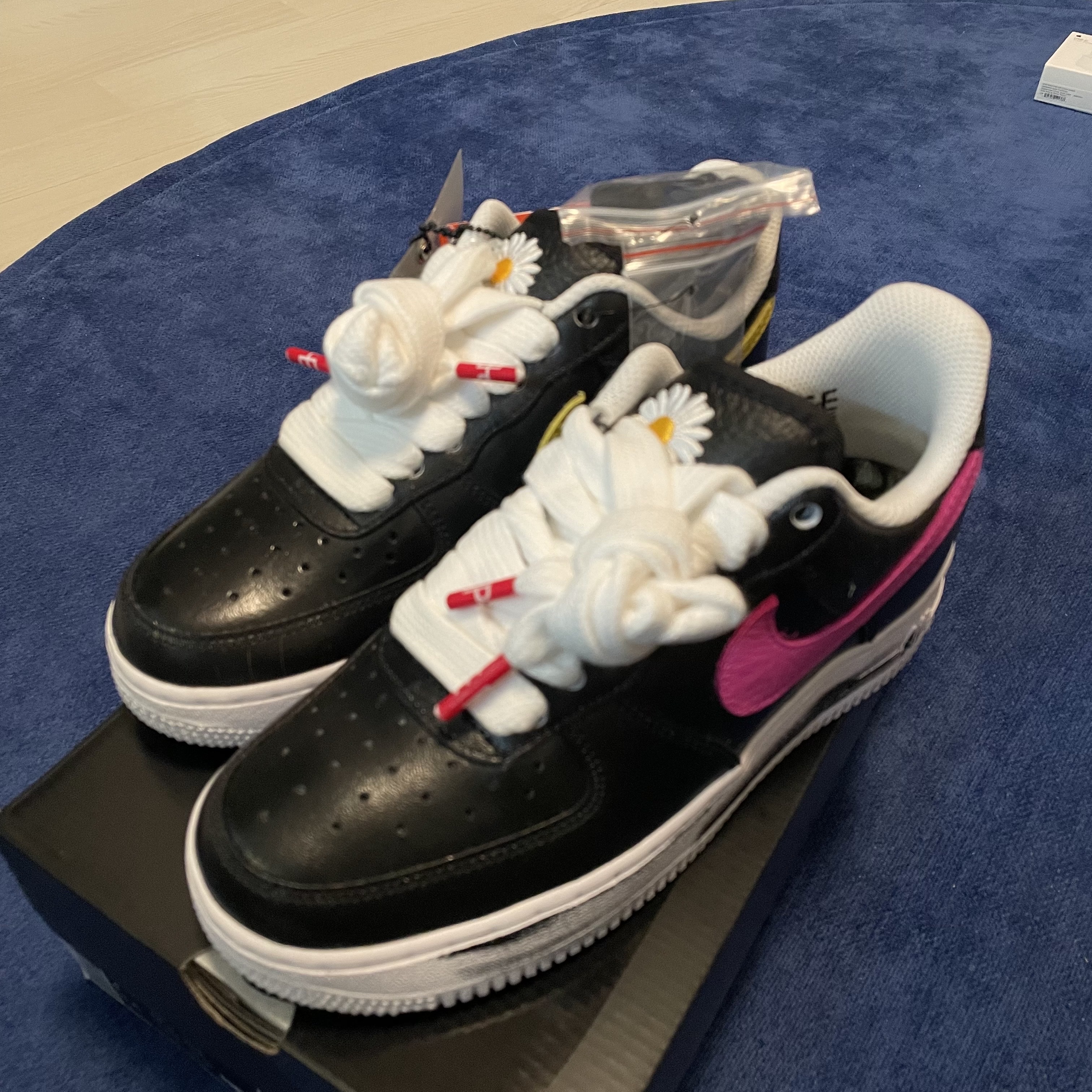 Nike x Peaceminusone Air Force 1 Low Para-Noise 3.0 Black and Multicolor 착용 스타일 - 2