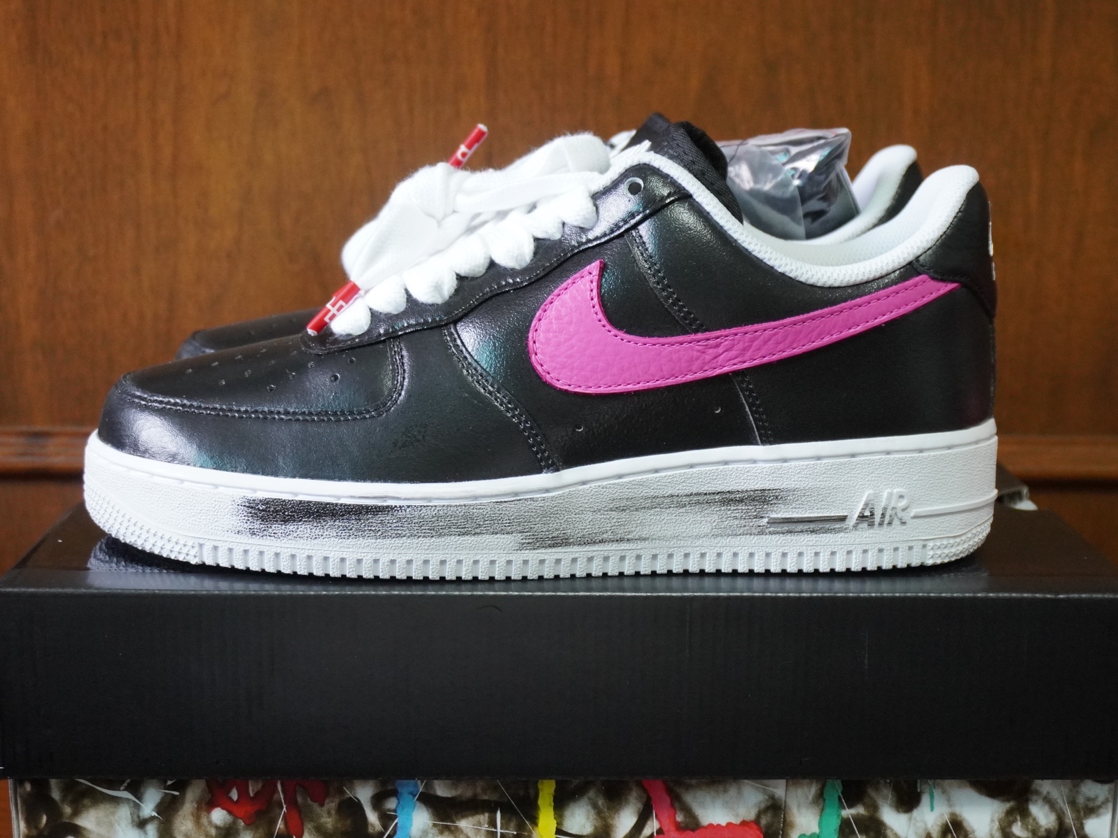 Nike x Peaceminusone Air Force 1 Low Para-Noise 3.0 Black and Multicolor 착용 스타일 - 1