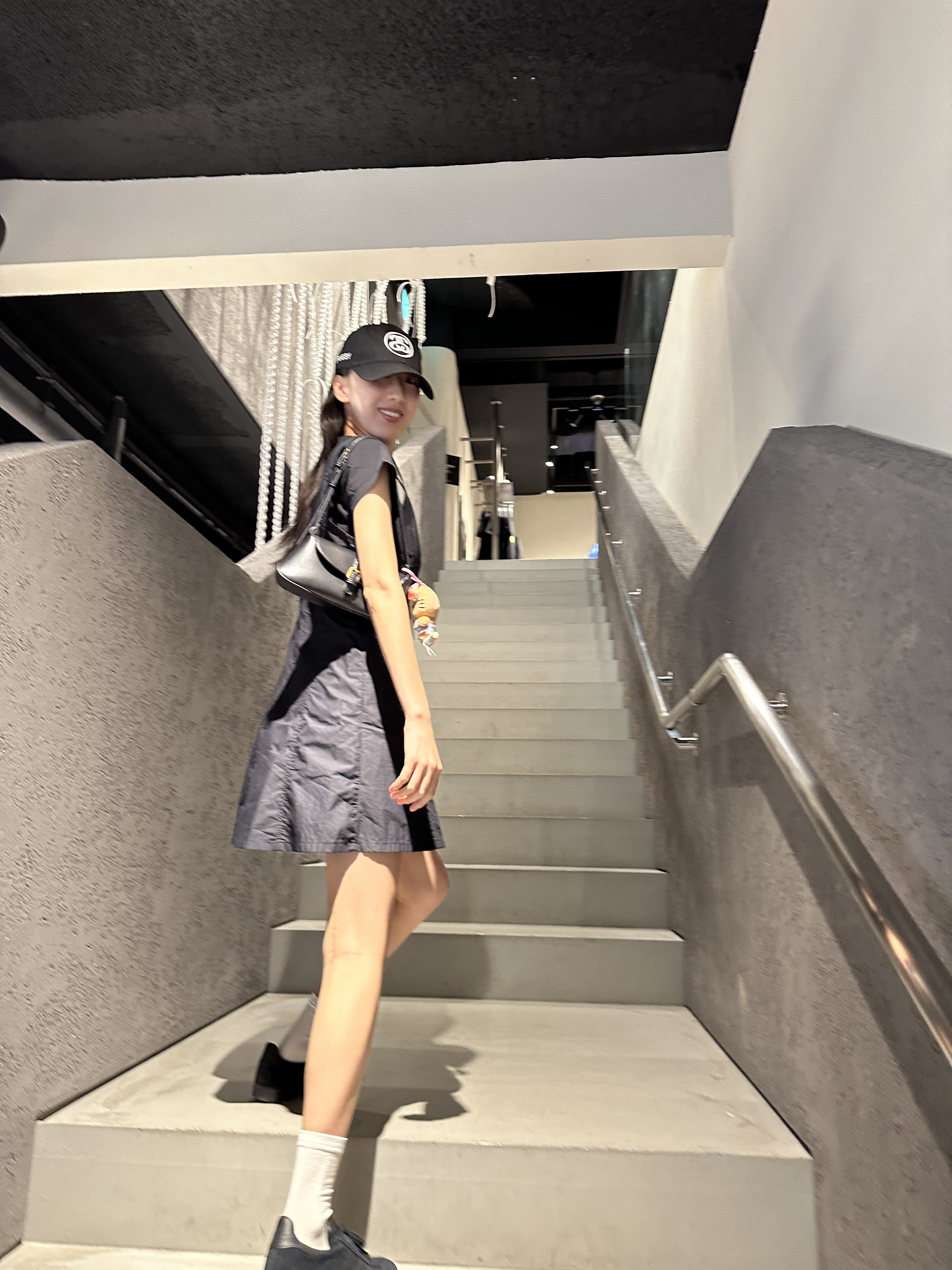 Stussy SS Link 9Twenty Cap Black, Adidas Gazelle Triple Black 착용 스타일 - 2
