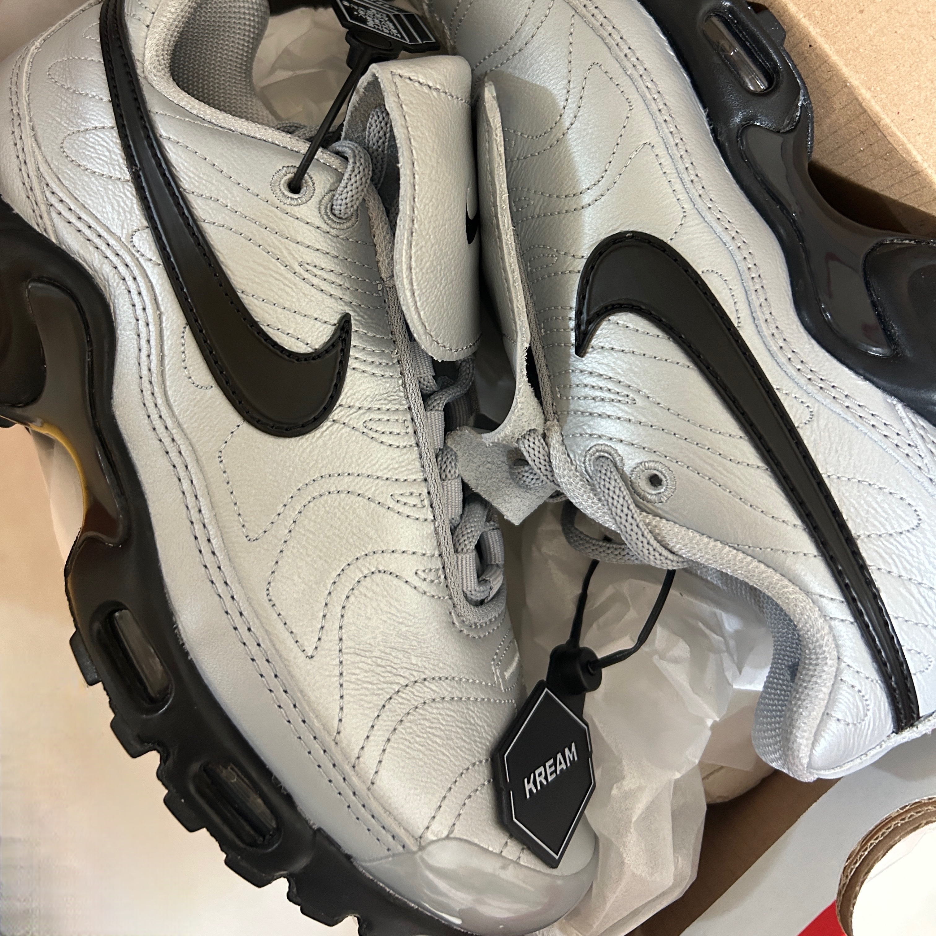 Nike Air Max Plus TNPO Wolf Grey and Black 착용 스타일