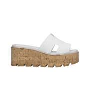 (W) Hermes Eze 30 Sandal Calfskin & Blanc