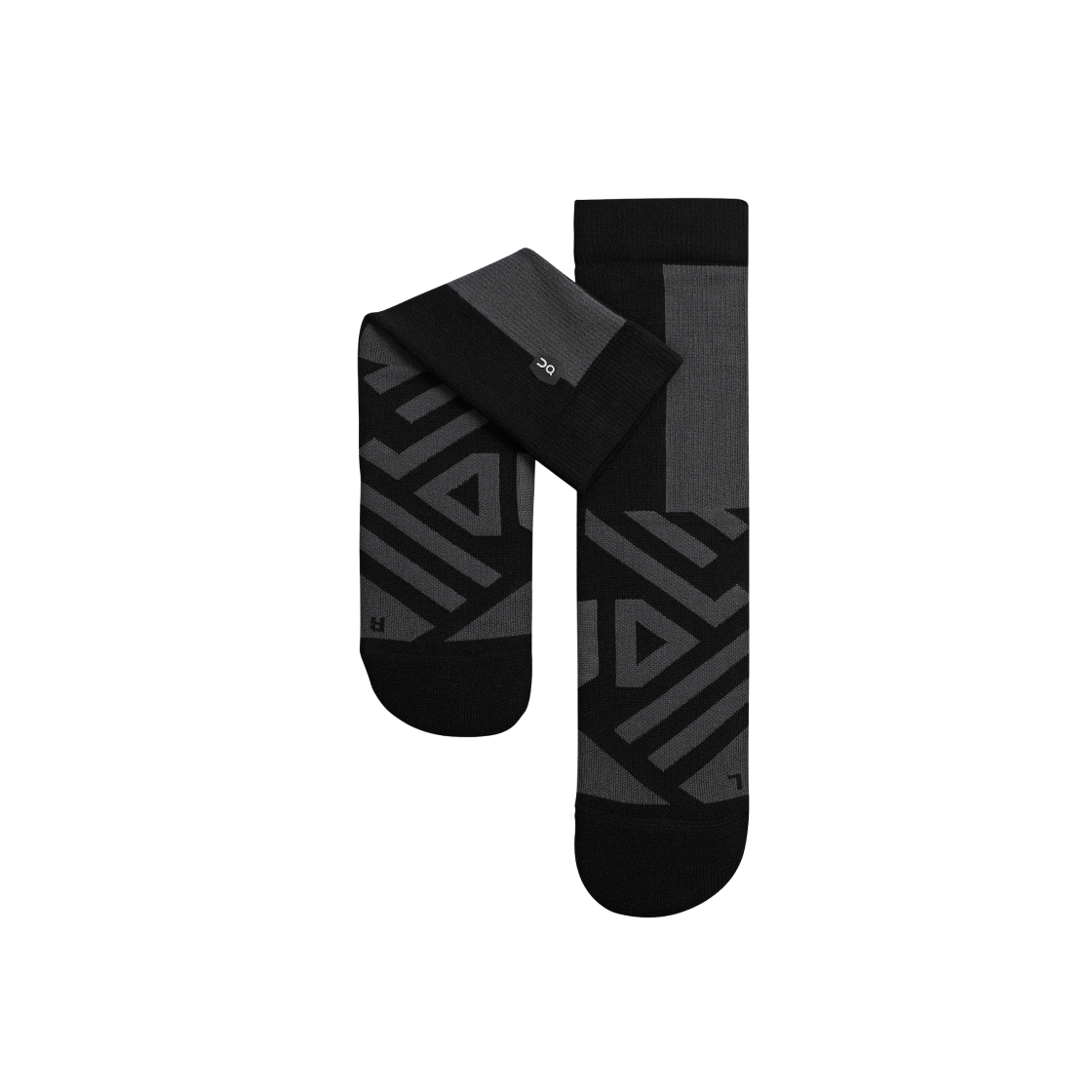 (W) On Running Performance High Socks Black Shadow 상세 이미지 1