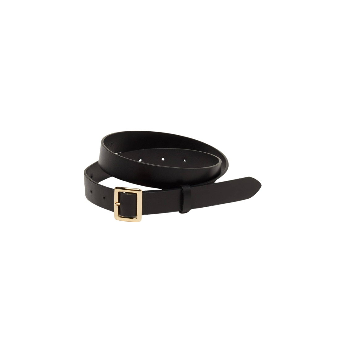 Auralee Leather Square Buckle Belt Black 상세 이미지 1