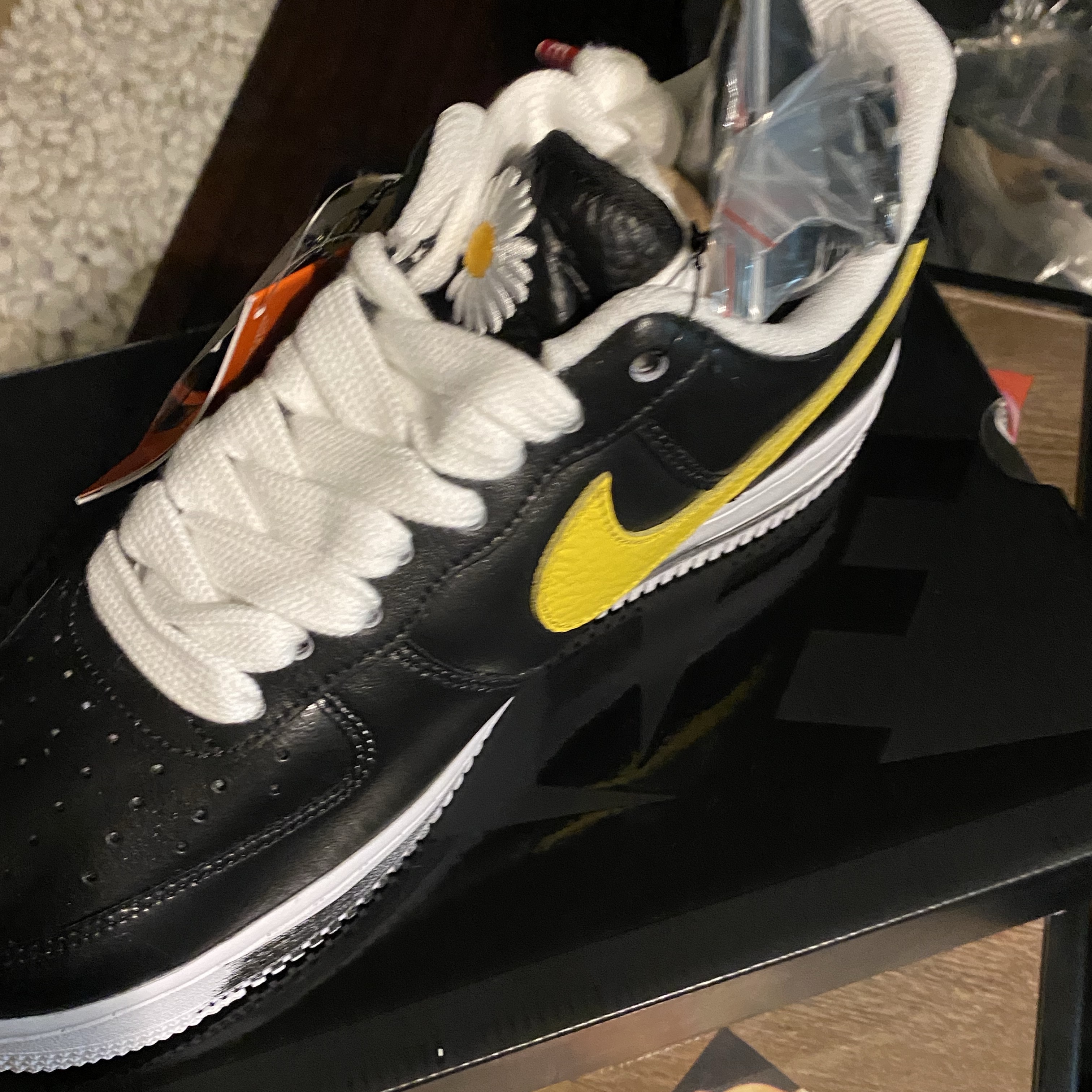 Nike x Peaceminusone Air Force 1 Low Para-Noise 3.0 Black and Multicolor 착용 스타일 - 3